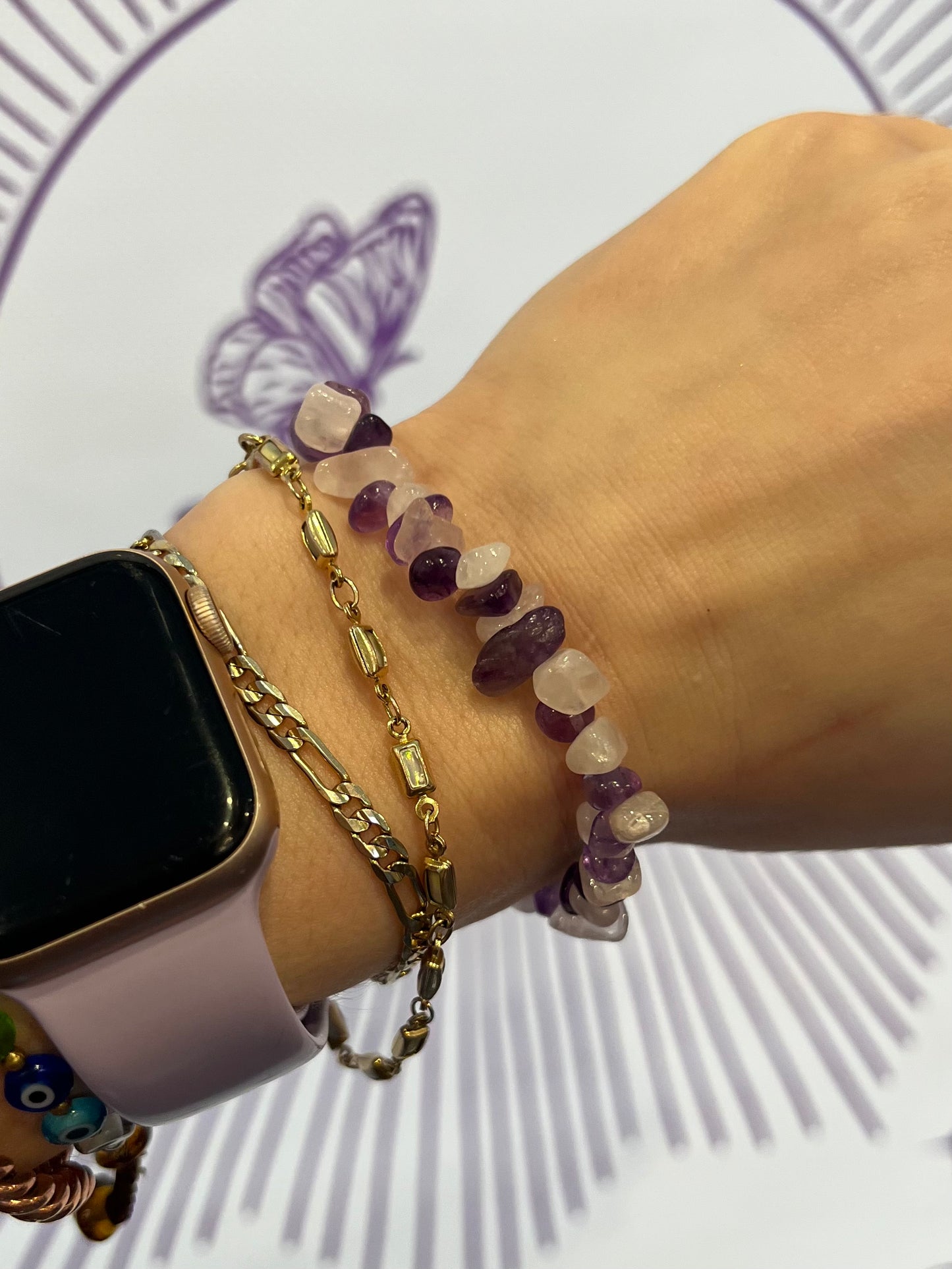 Crystal Chip Bracelets