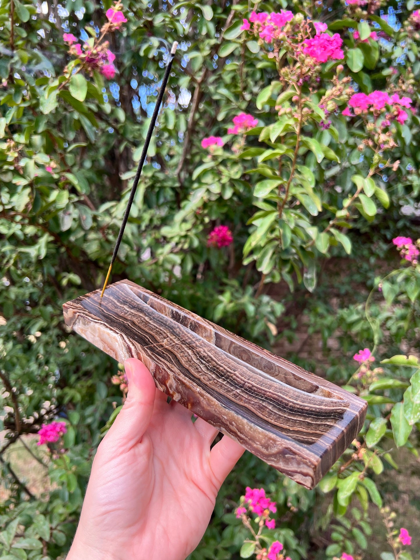 Mexican Onyx Incense Holder