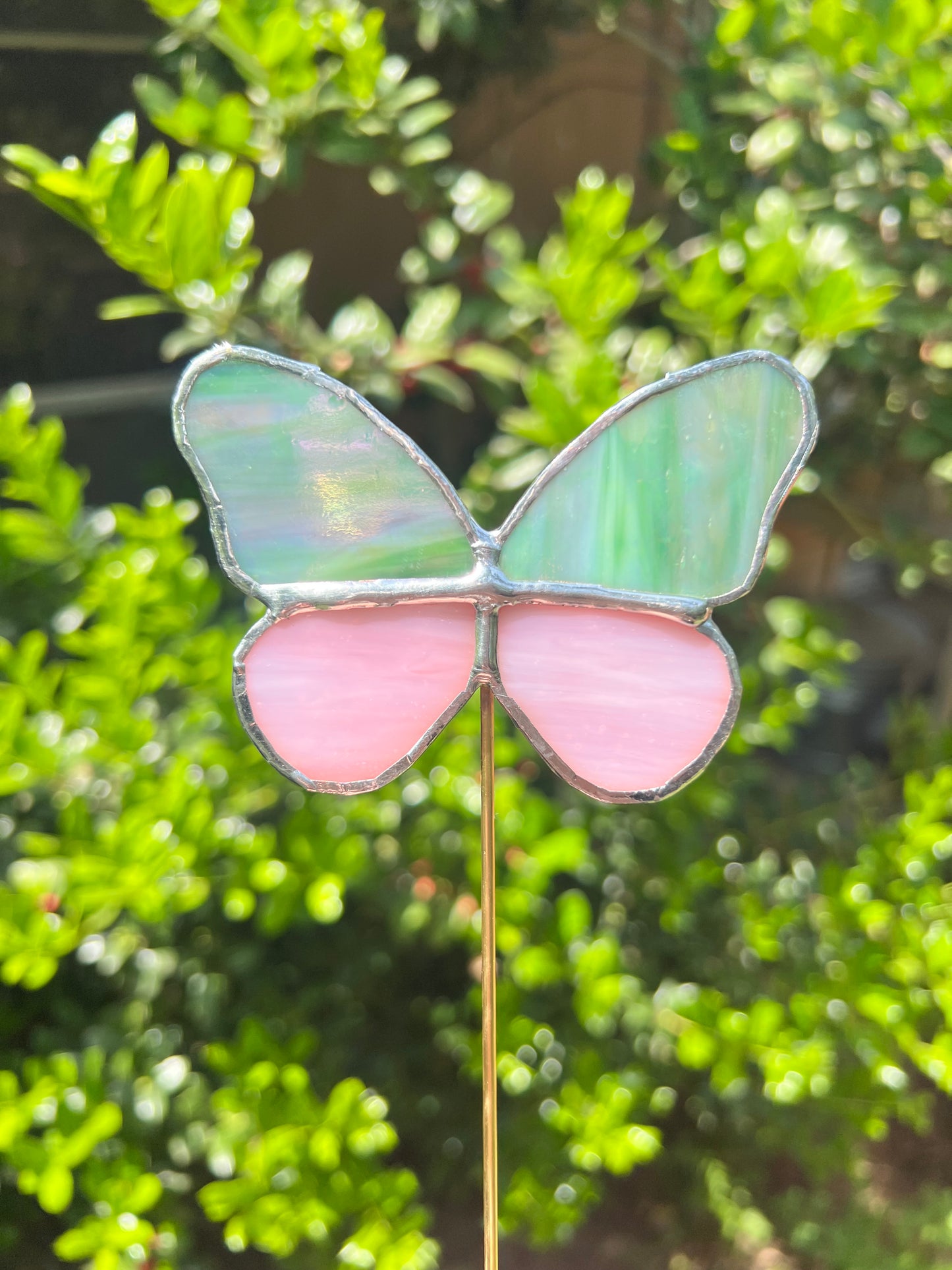 Stained Glass Butterfly Plant Stakes