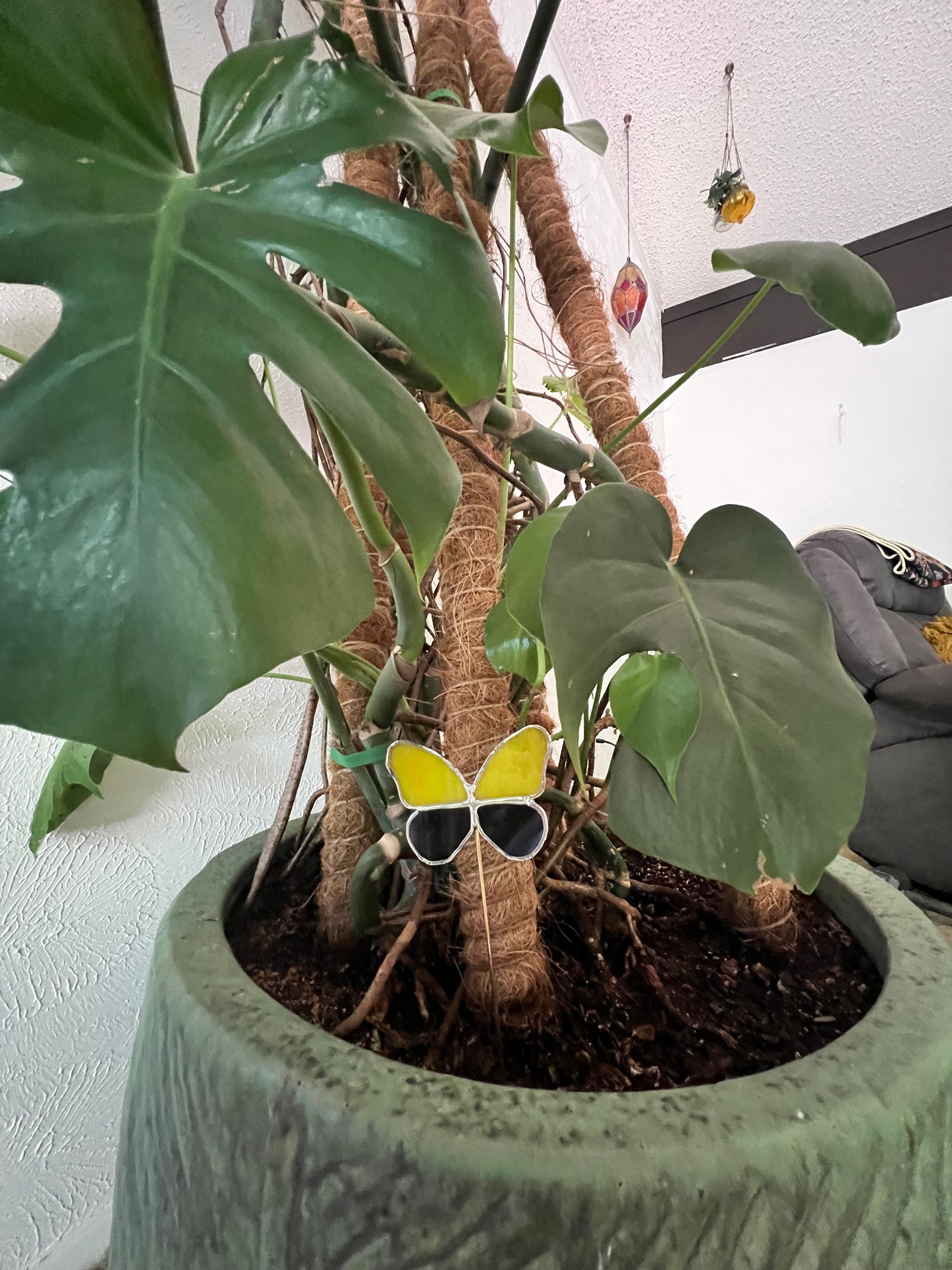 Stained Glass Butterfly Plant Stakes