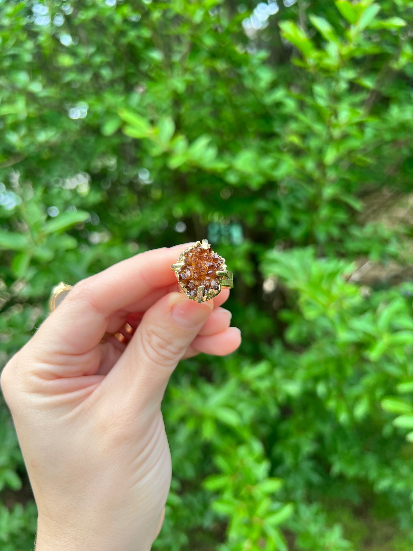 Crystal Cluster Rings