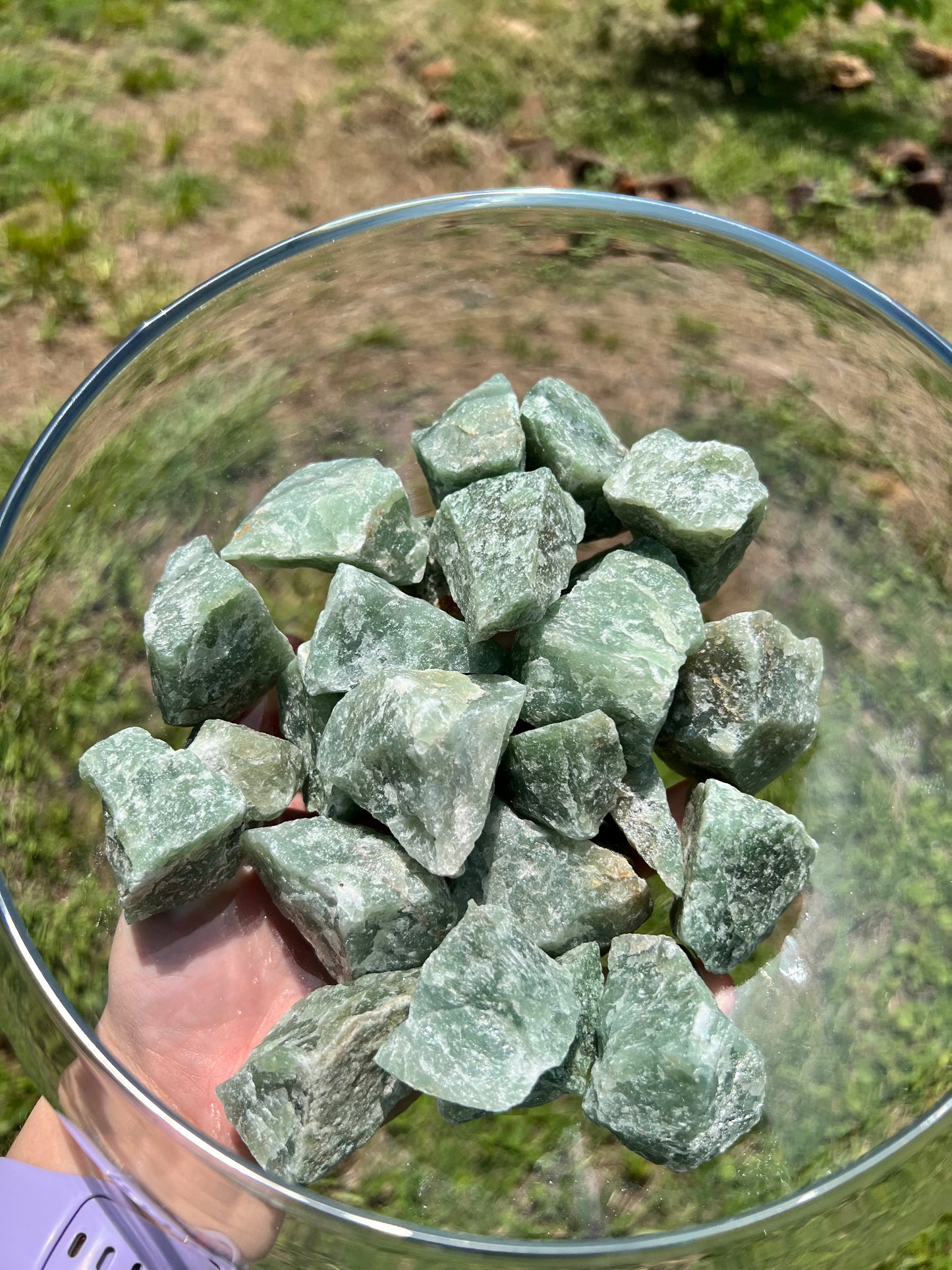 Rough Green Aventurine Specimens
