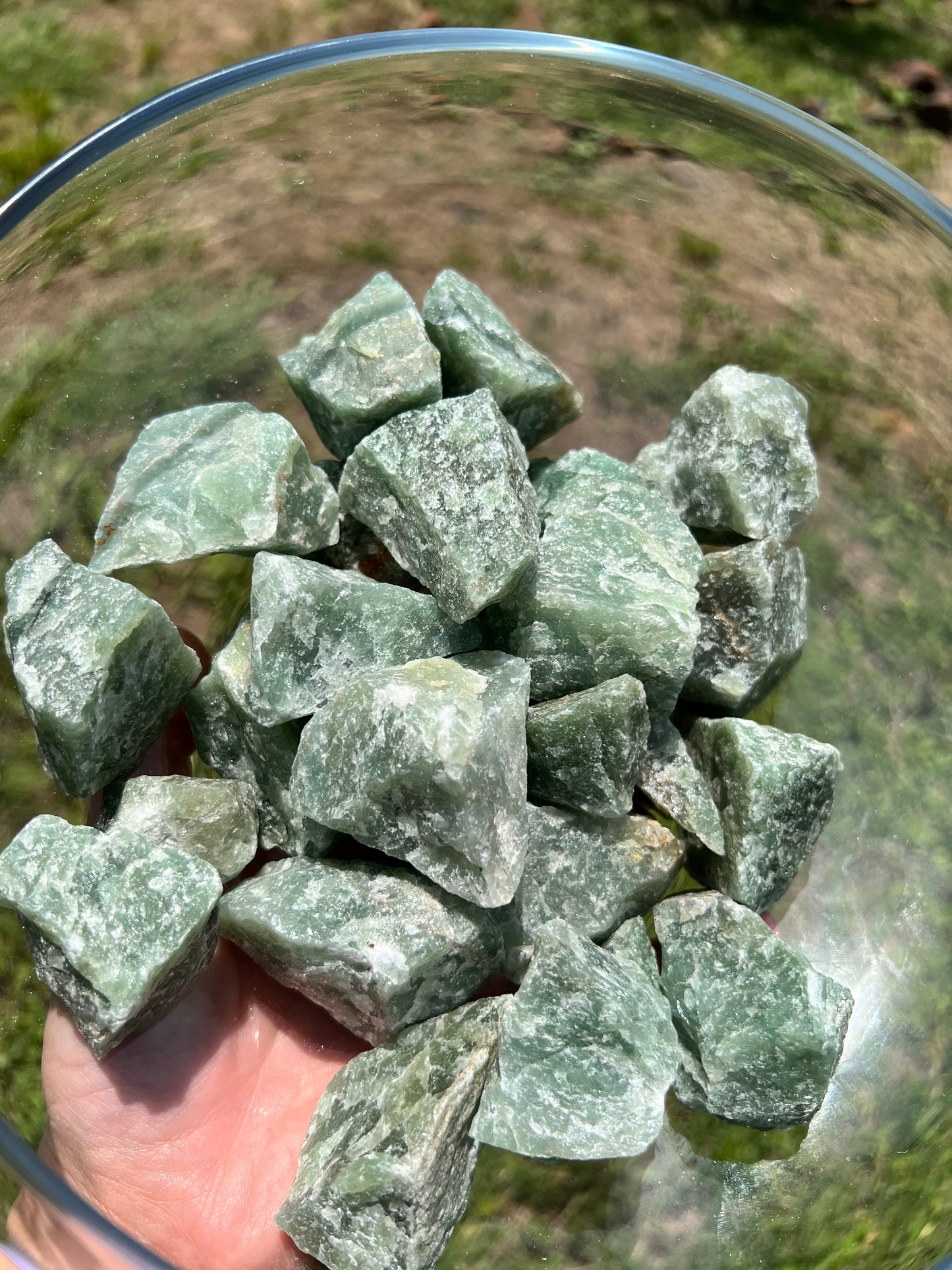 Rough Green Aventurine Specimens