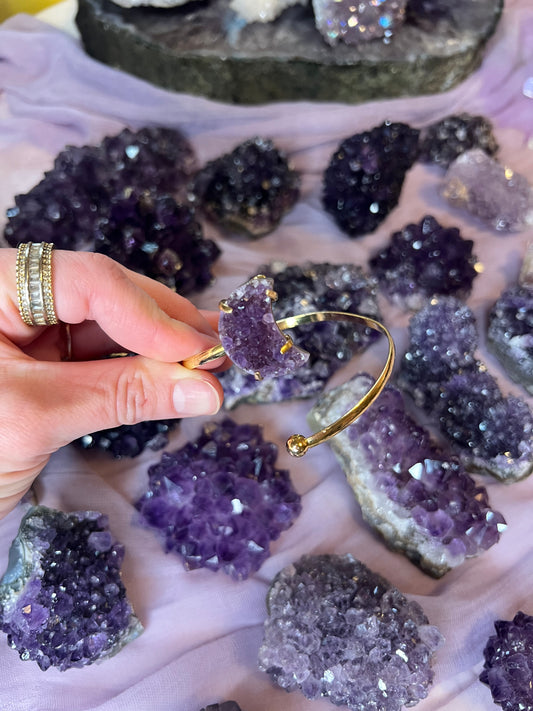 Amethyst Moon Bracelets