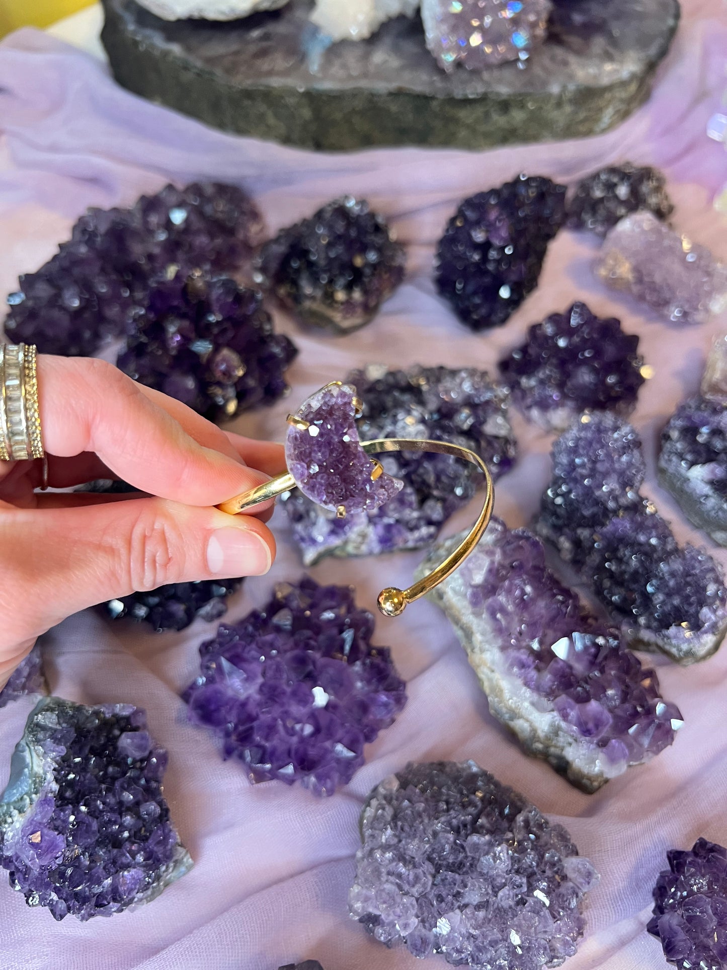 Amethyst Moon Bracelets