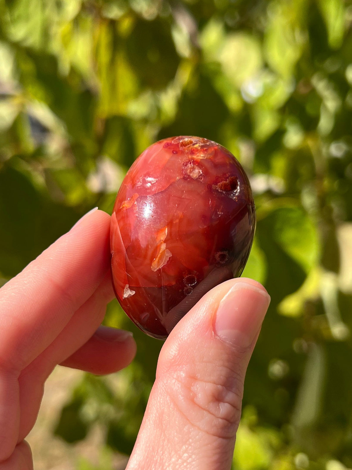 Carnelian Palm Stones