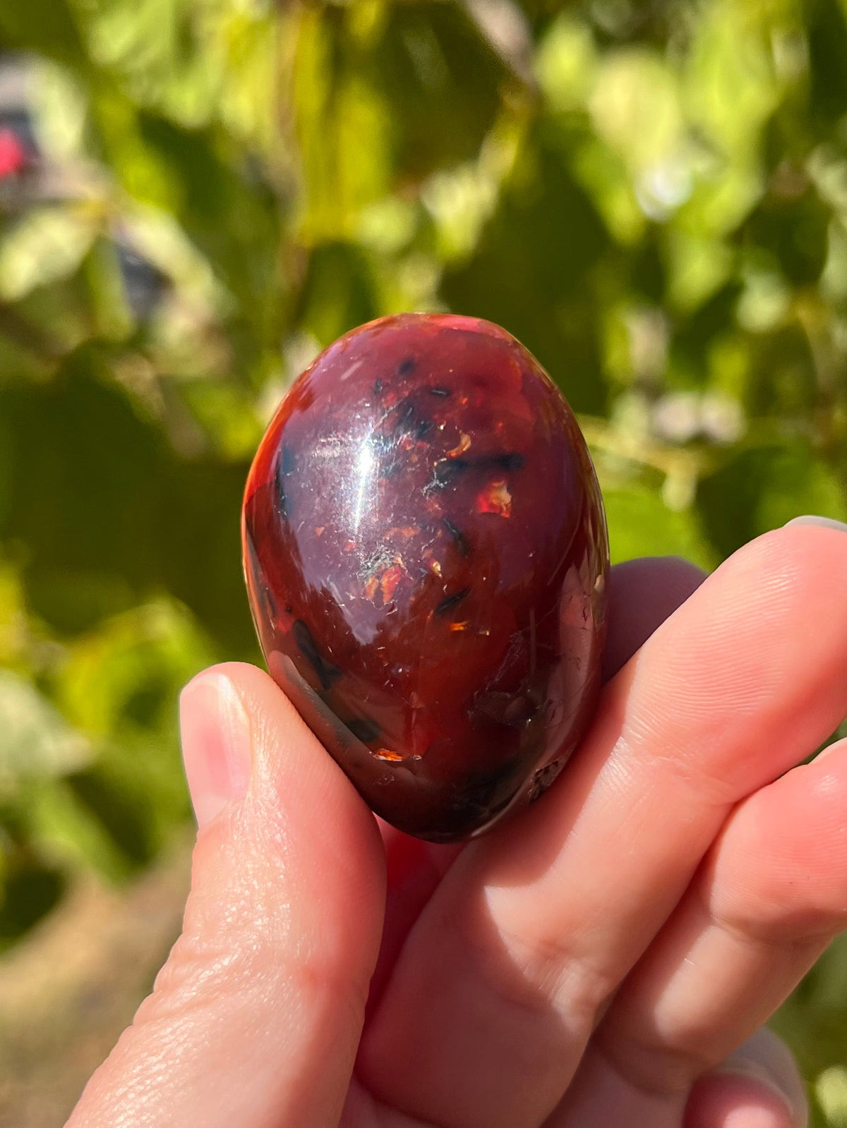 Carnelian Palm Stones