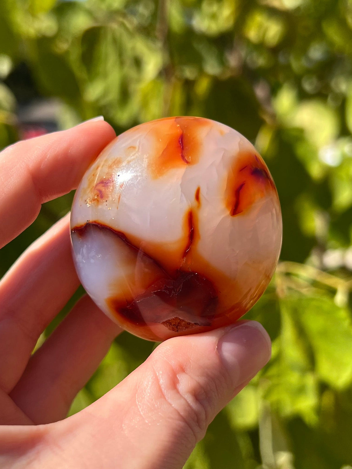 Carnelian Palm Stones