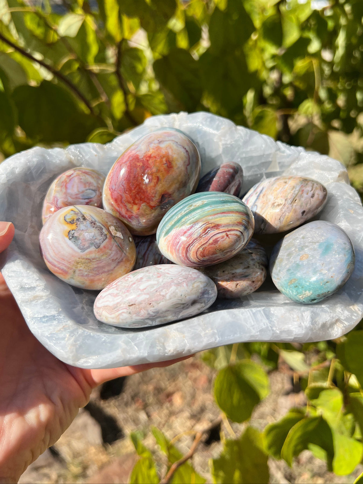 Sea Jasper Palm Stones