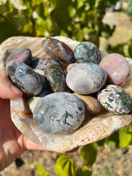 Ocean Jasper Palm Stones