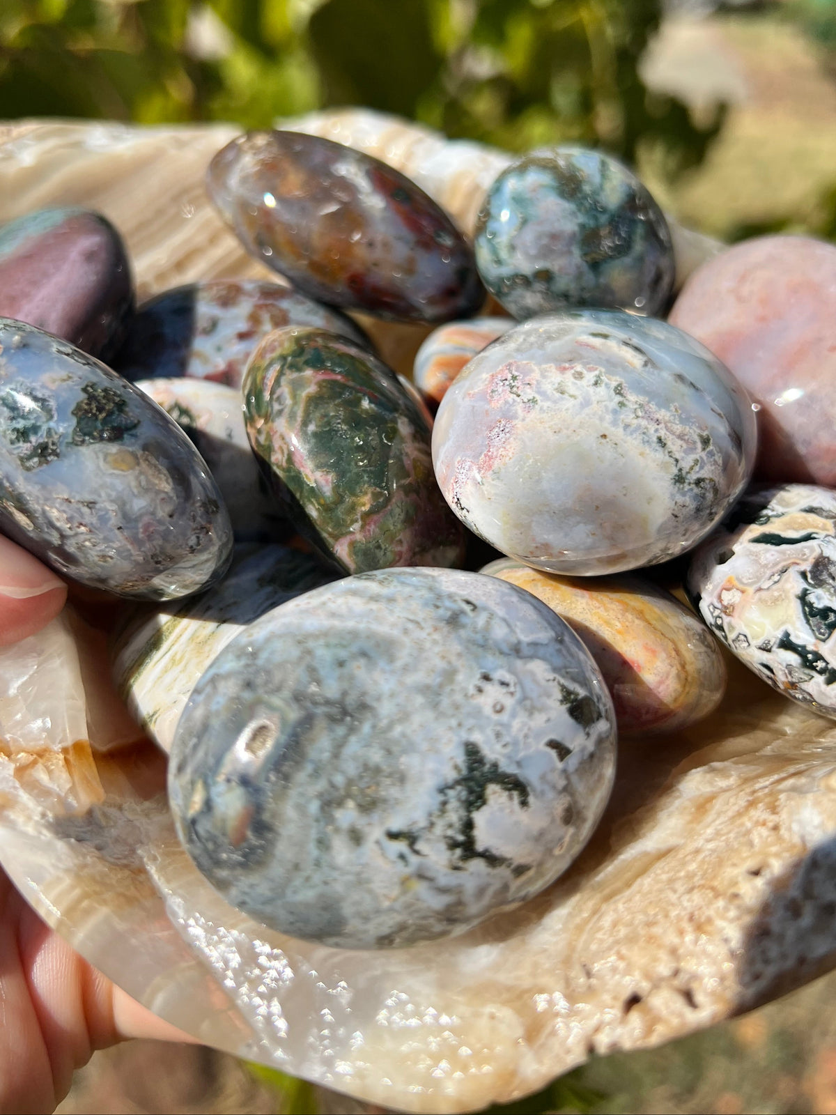 Ocean Jasper Palm Stones