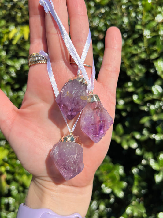 Amethyst Crystal Ornaments