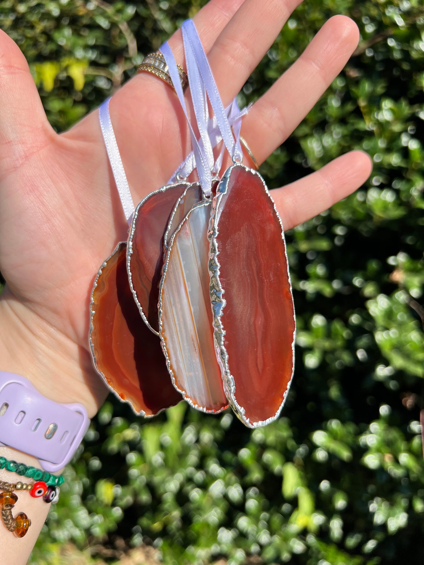 Agate Crystal Ornaments