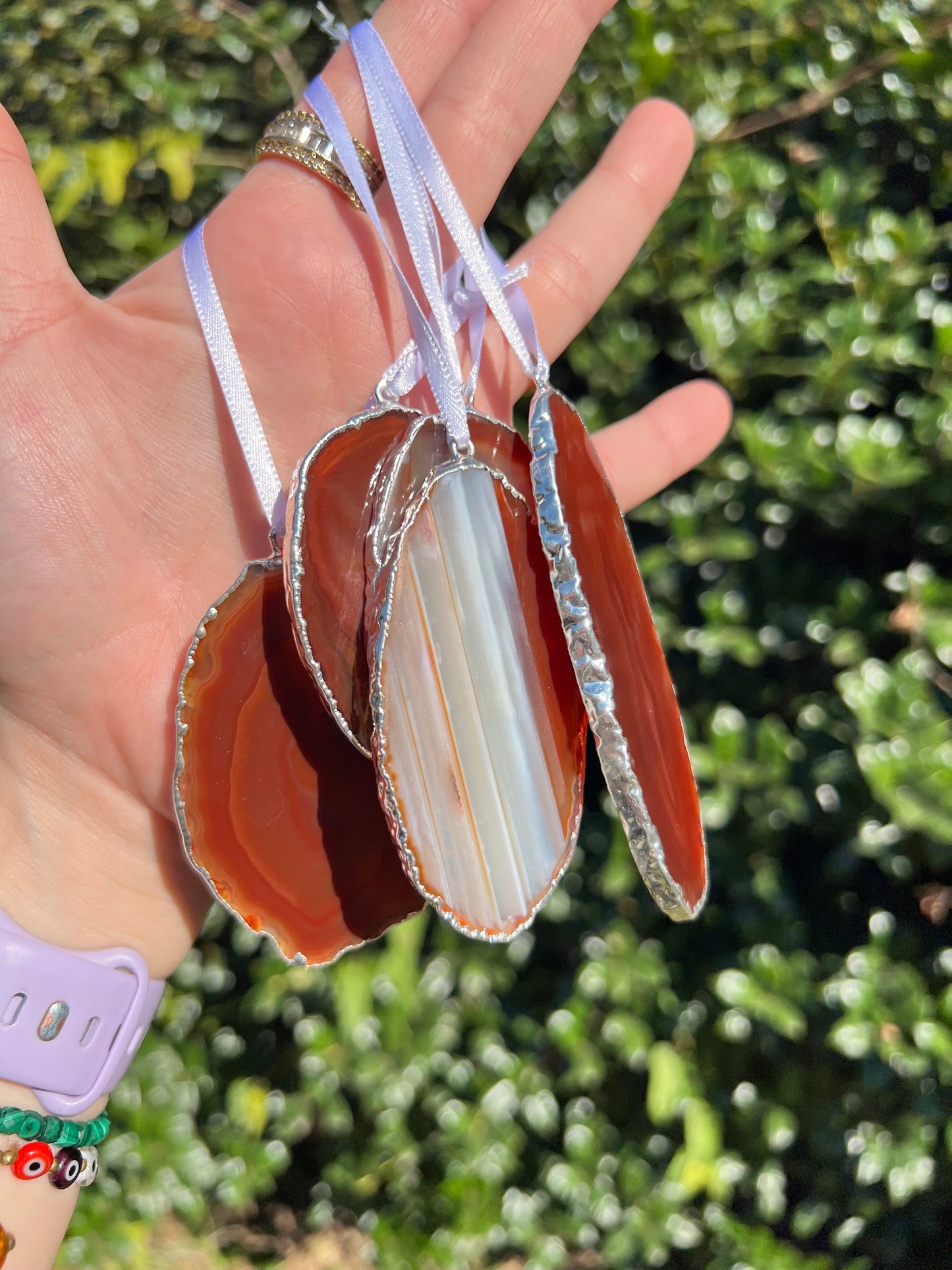 Agate Crystal Ornaments