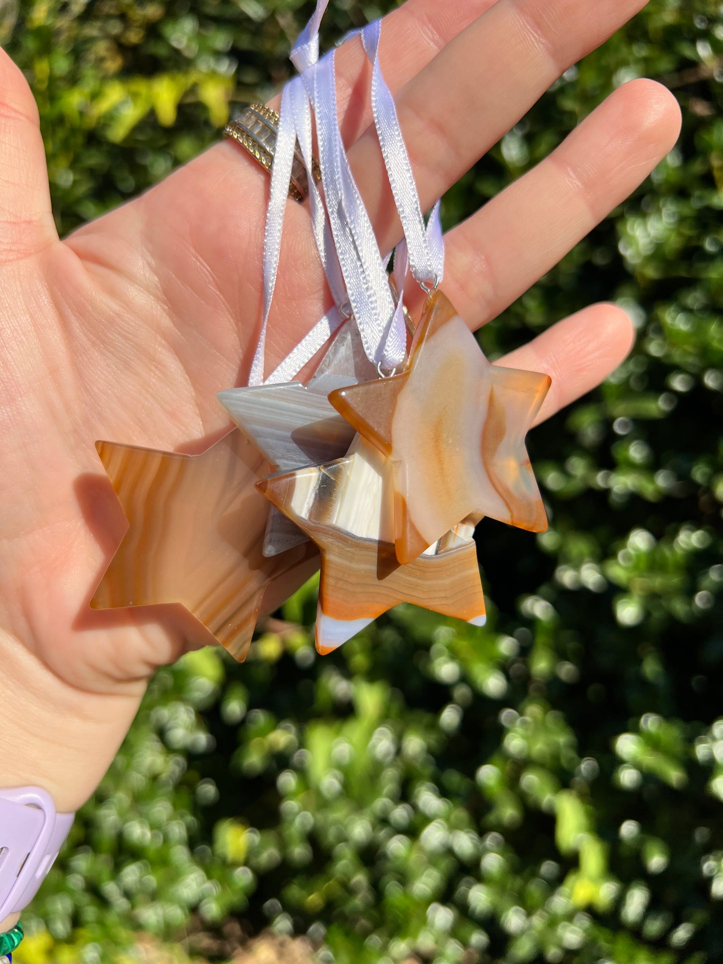 Agate Crystal Ornaments