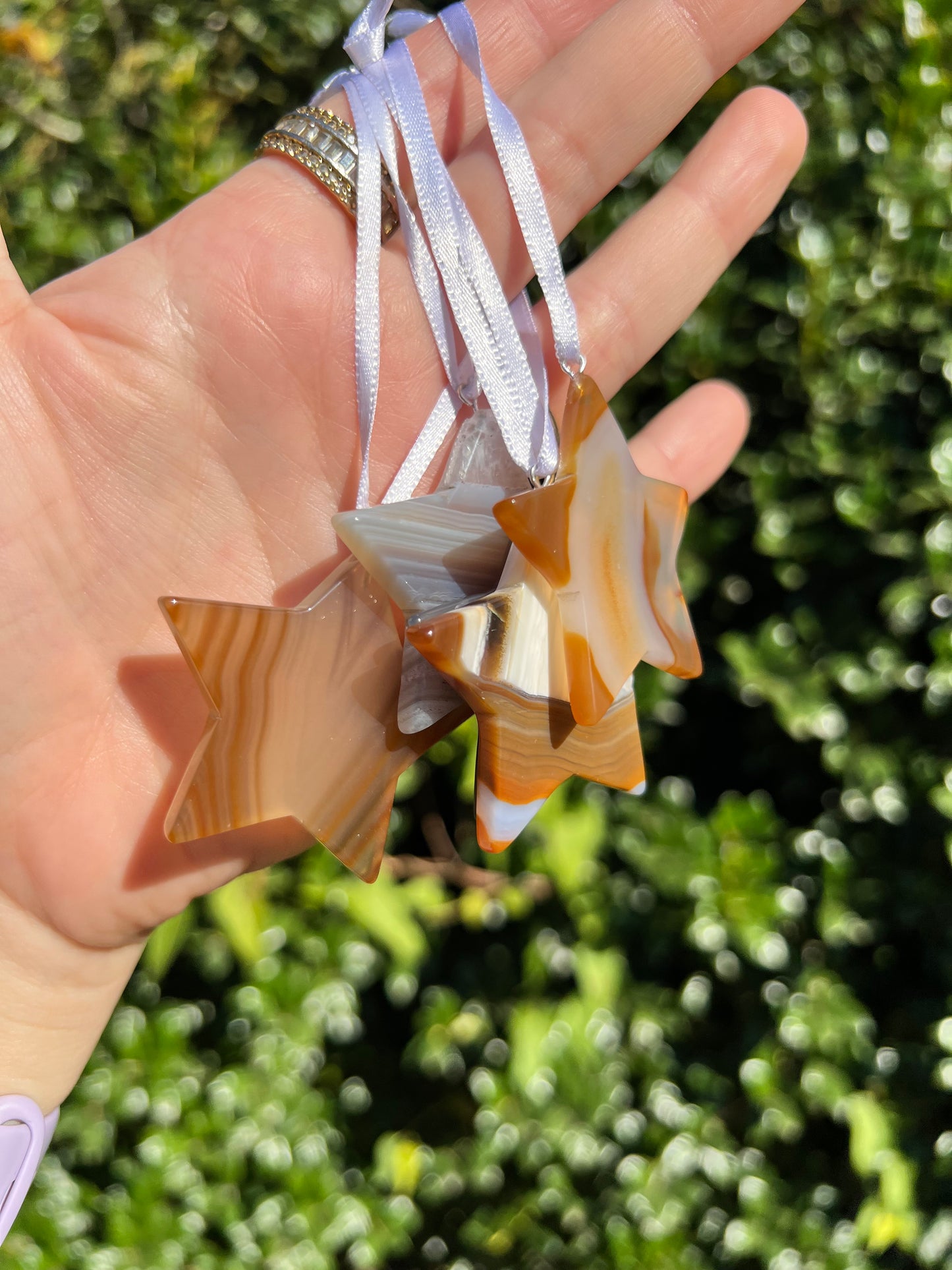 Agate Crystal Ornaments