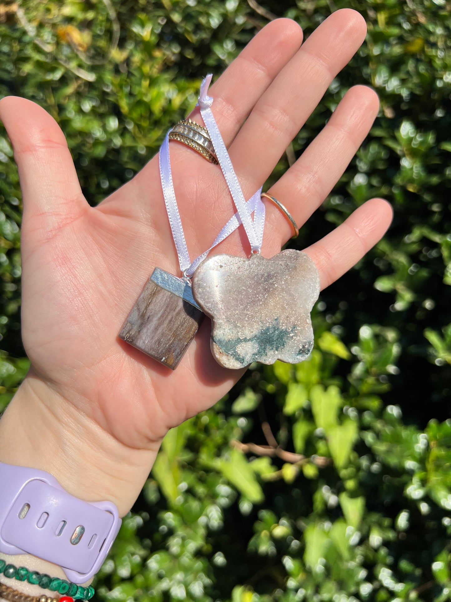 Pink Amethyst Crystal Ornaments