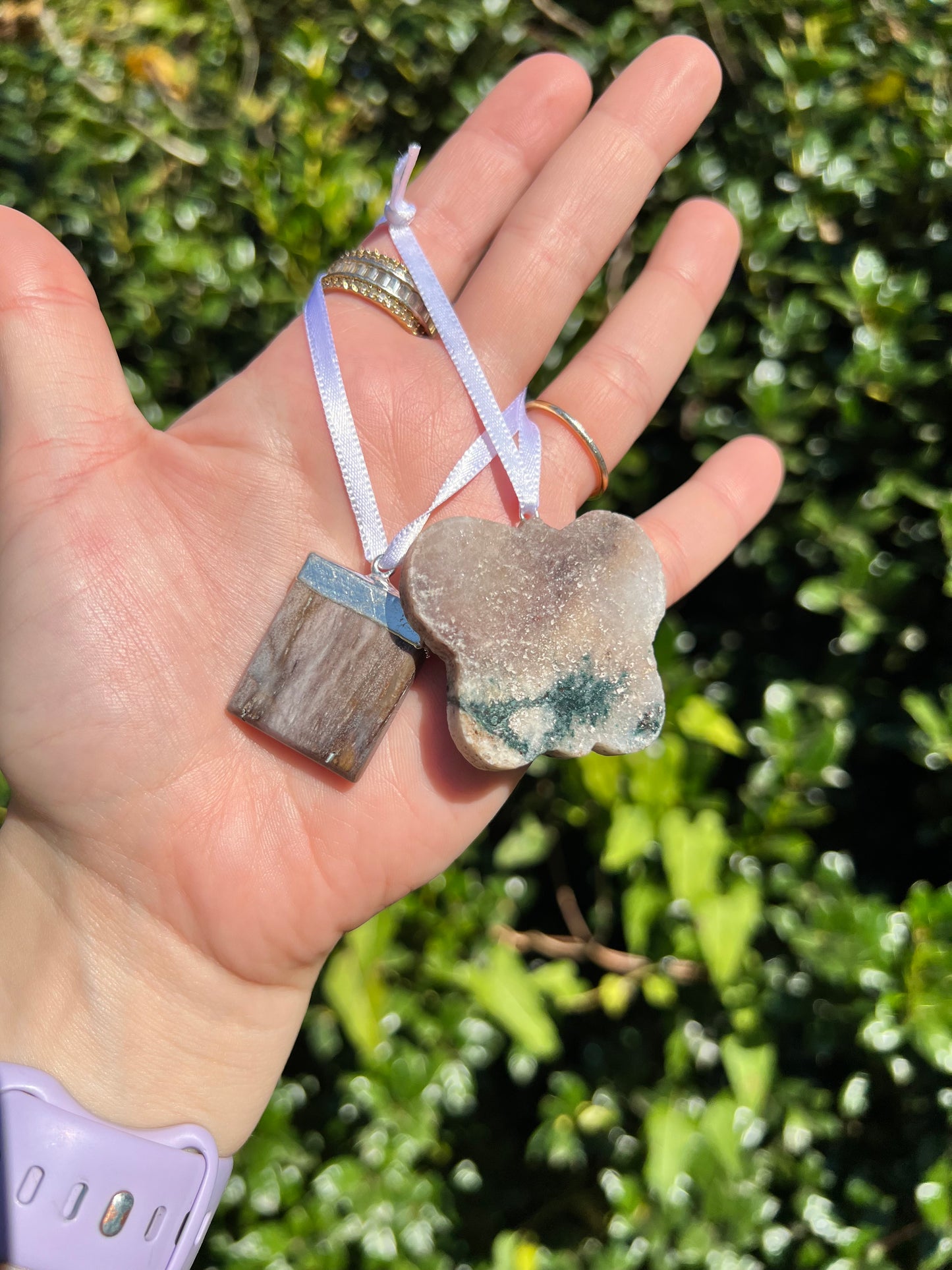 Pink Amethyst Crystal Ornaments