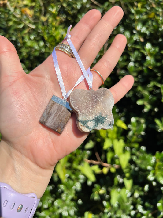 Pink Amethyst Crystal Ornaments