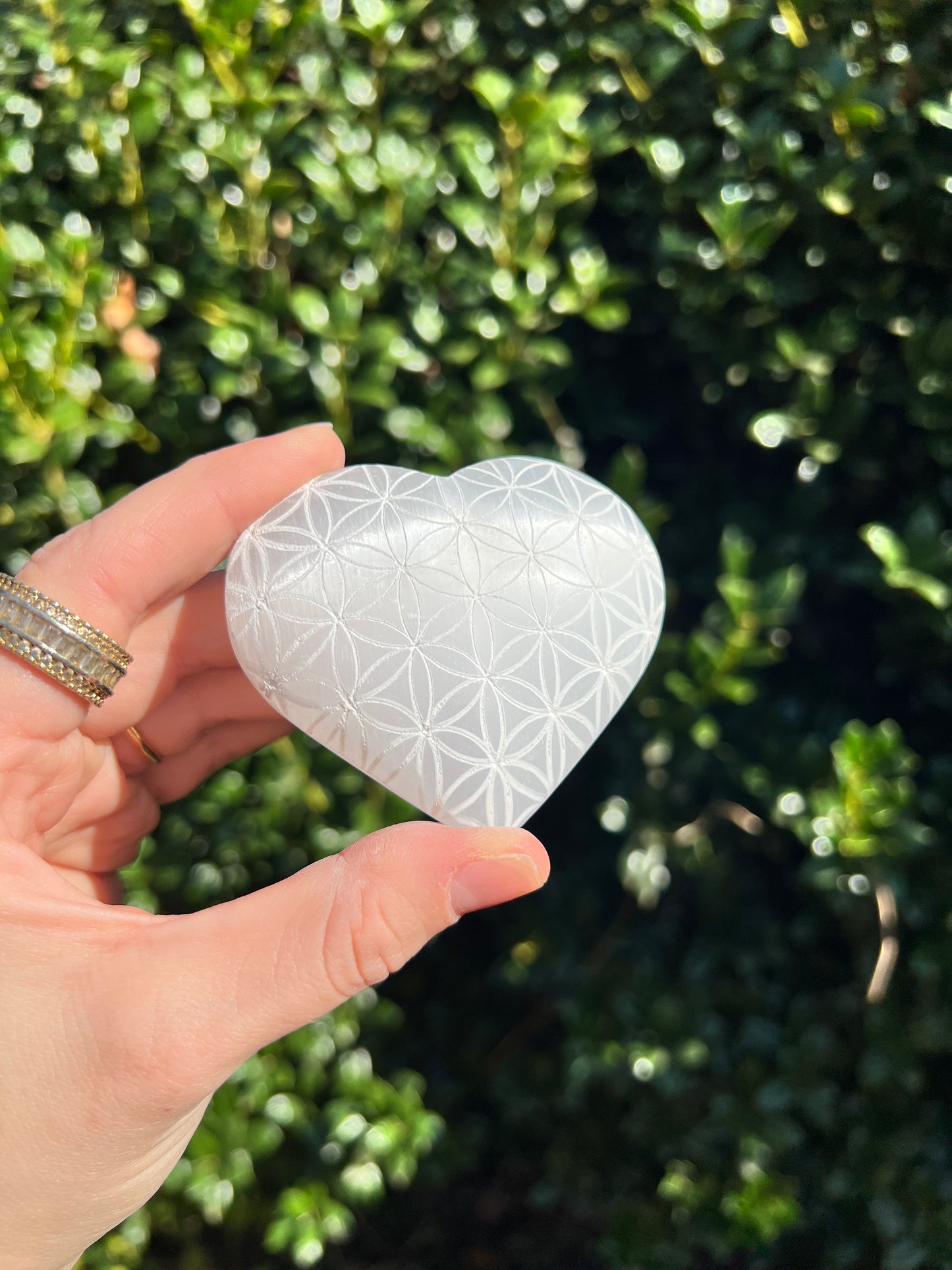 Selenite Hearts
