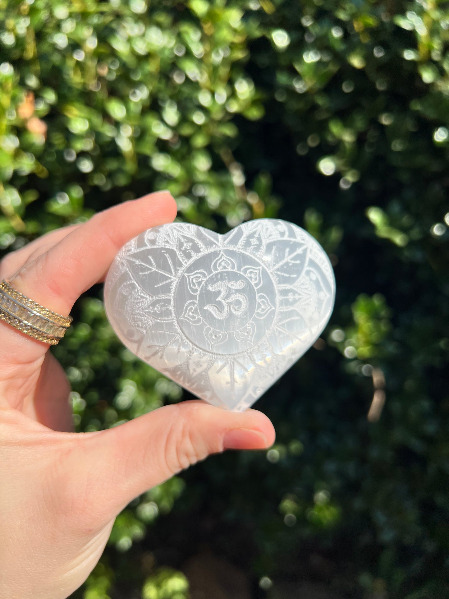 Selenite Hearts