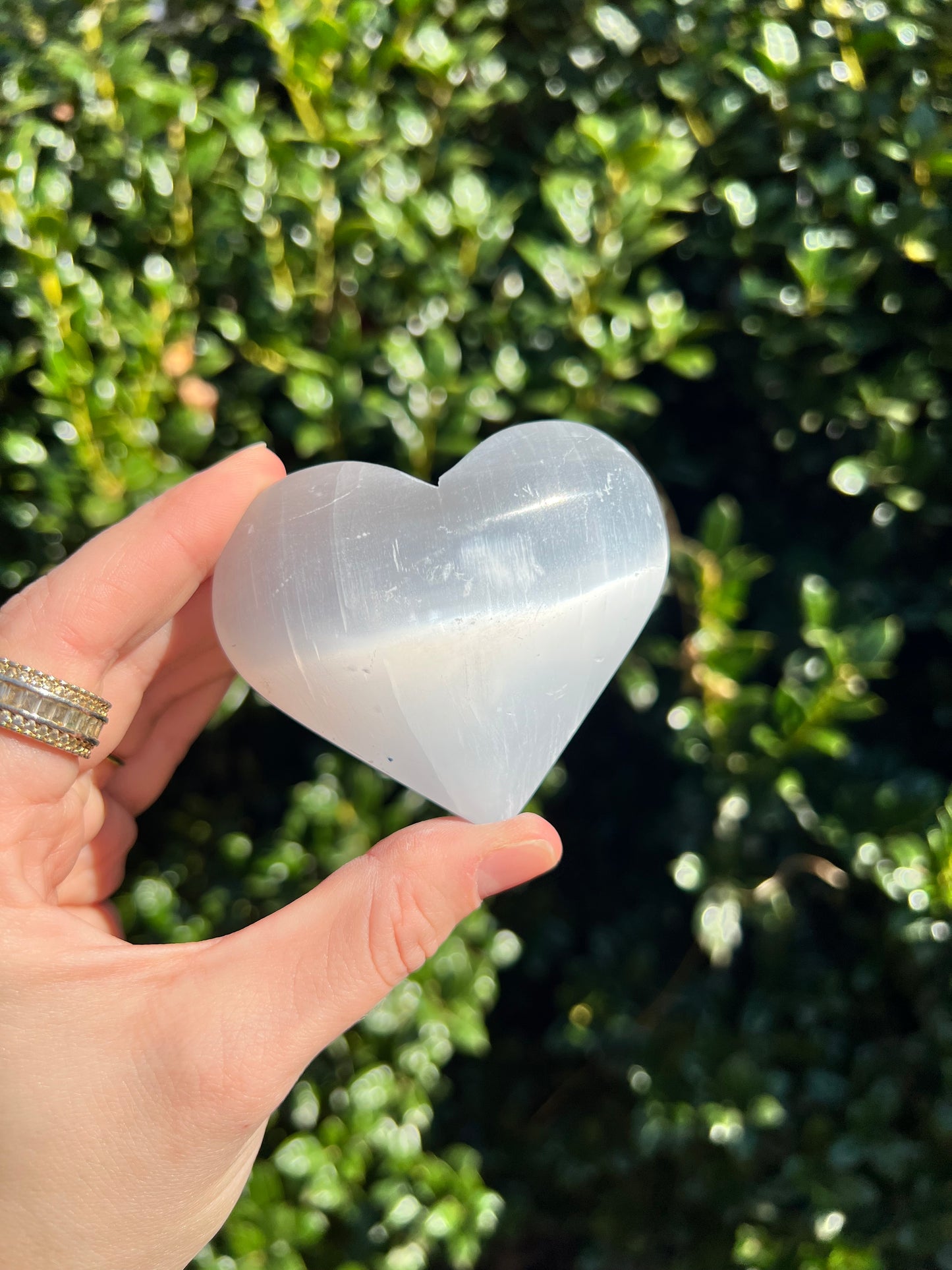 Selenite Hearts