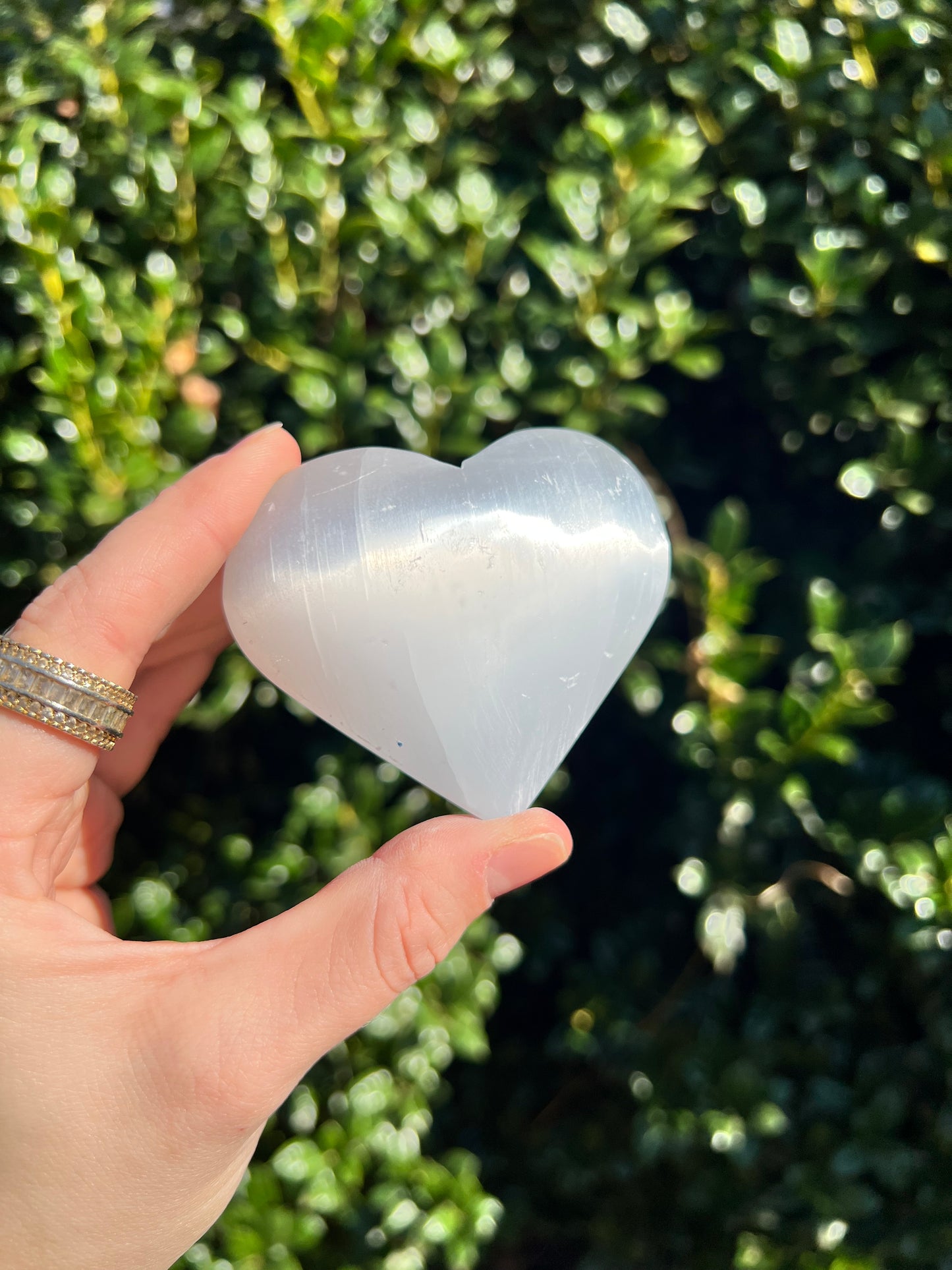 Selenite Hearts