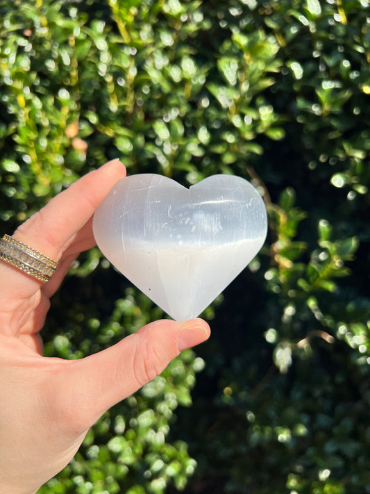 Selenite Hearts