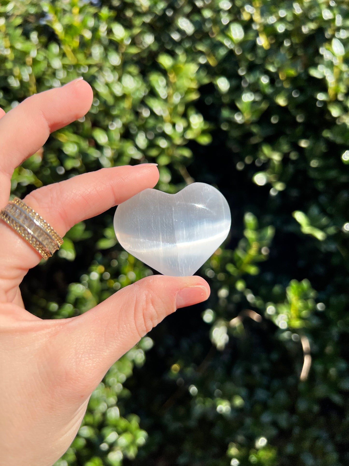 Selenite Hearts