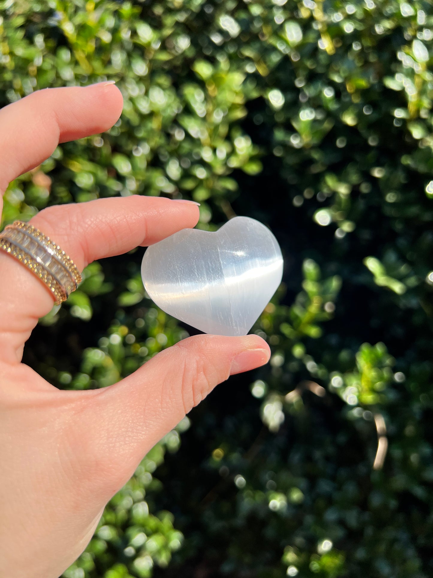 Selenite Hearts