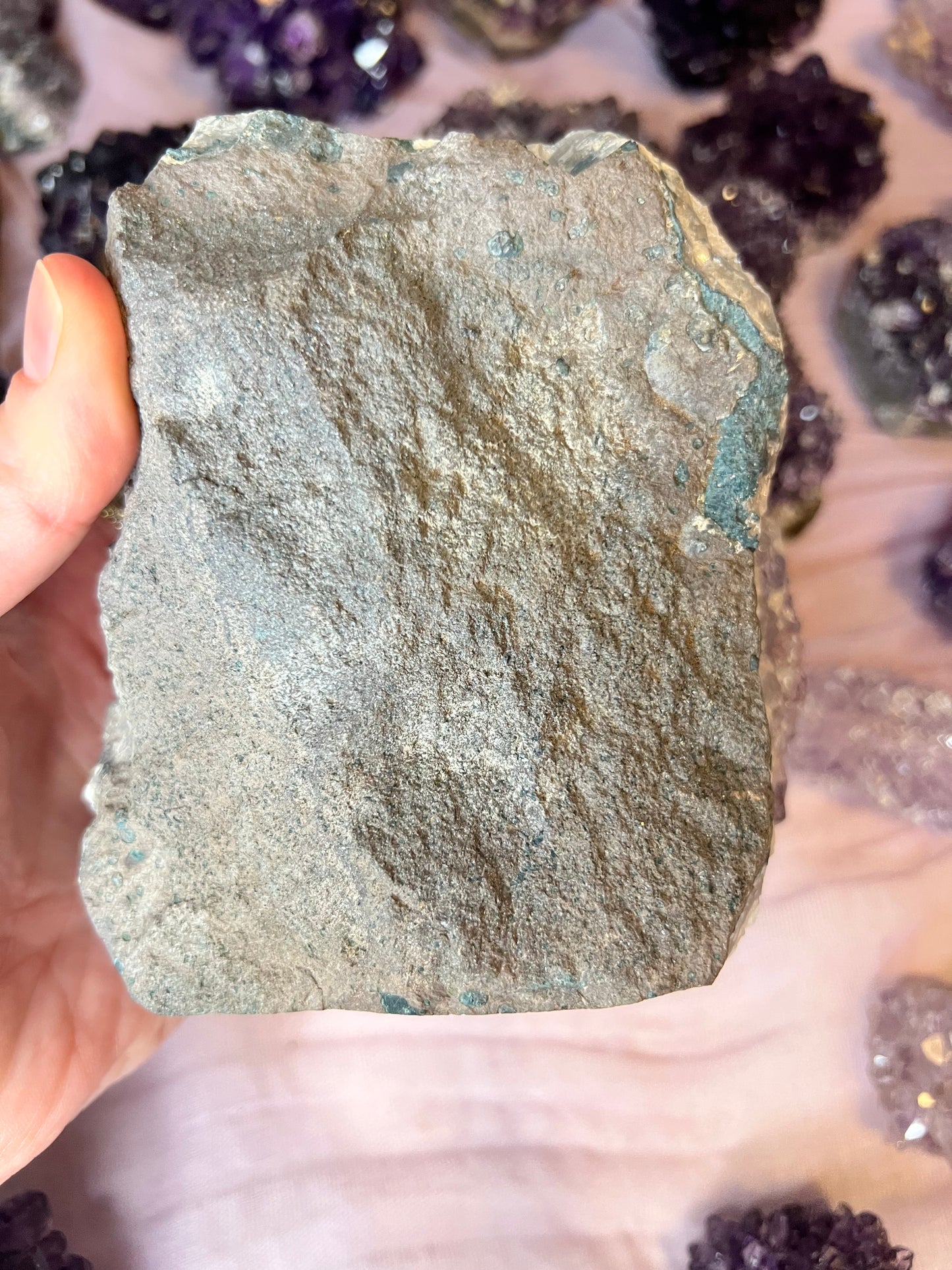 天使光环紫水晶自由形态