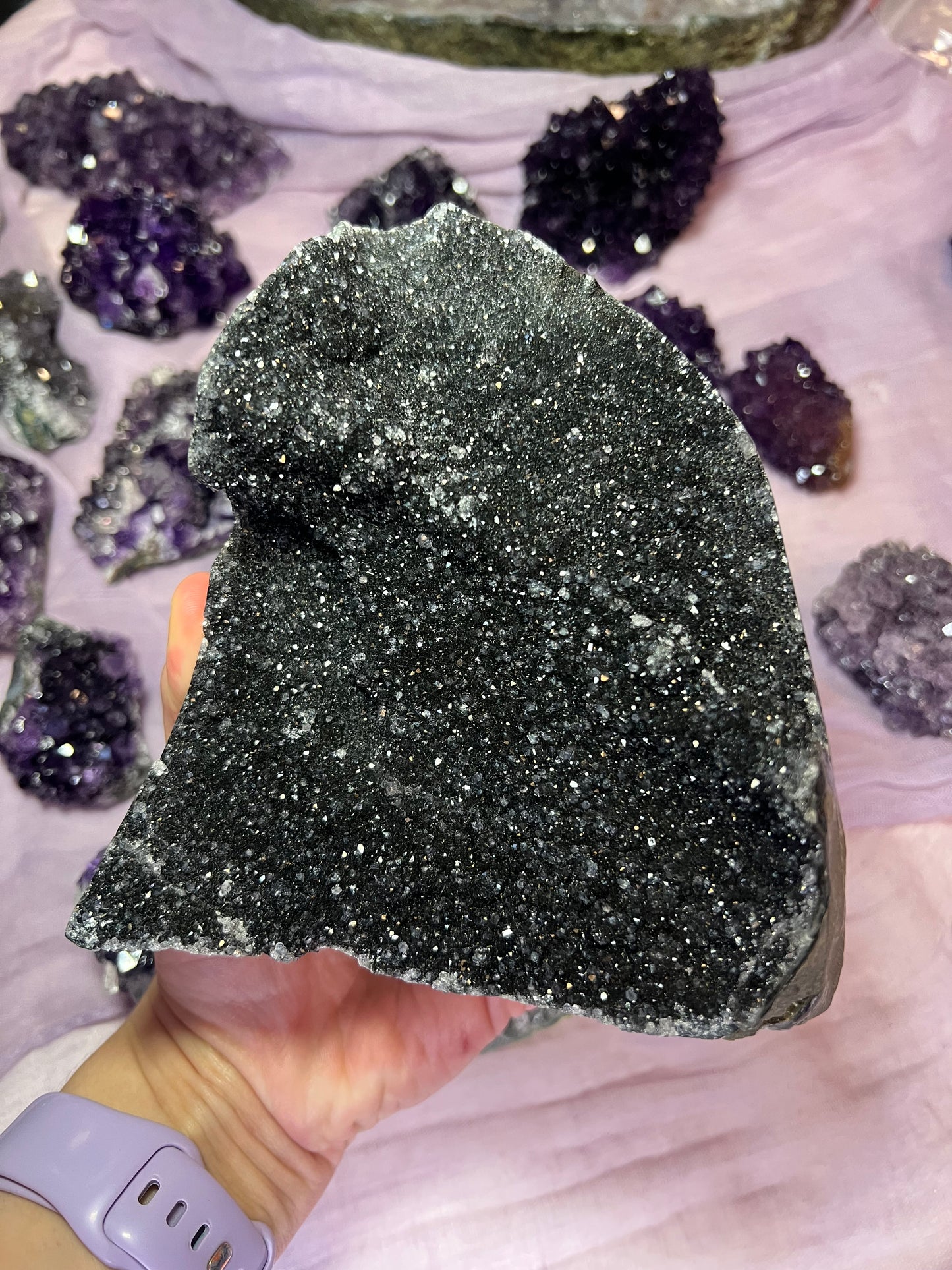 Black Amethyst Cut Bases