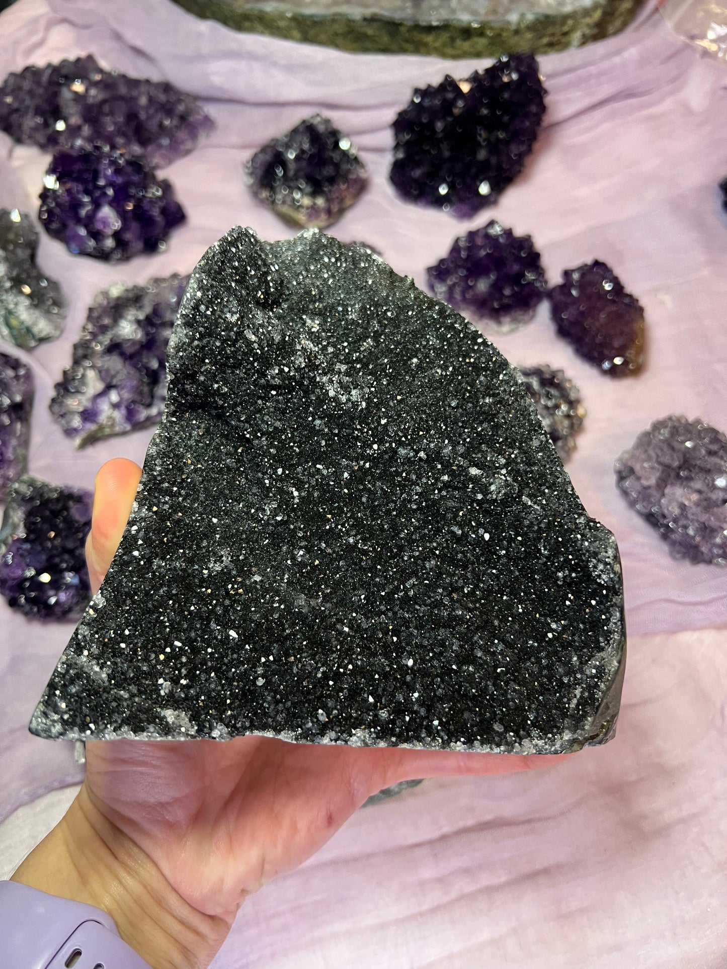 Black Amethyst Cut Bases