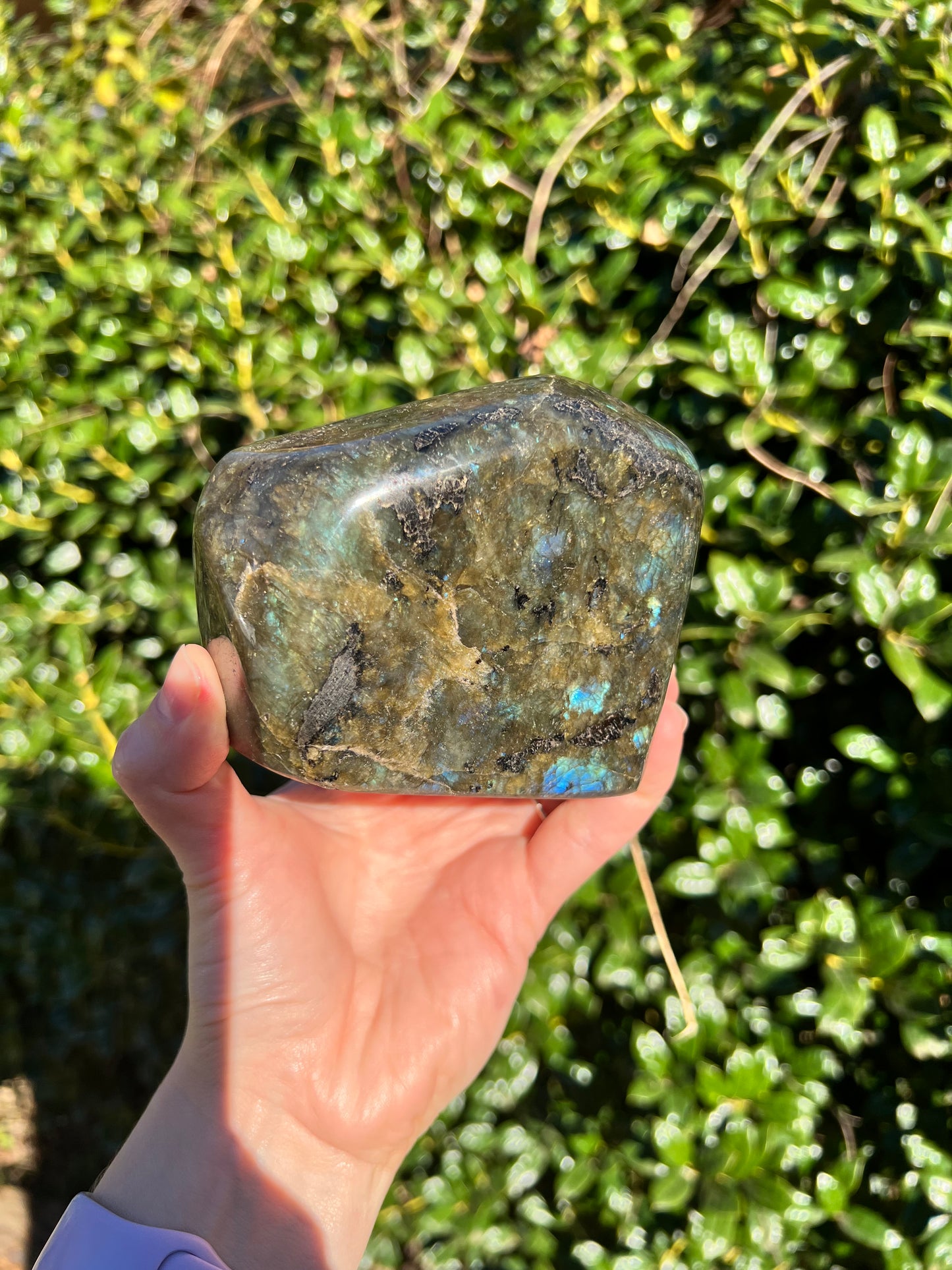 Labradorite Cut Bases