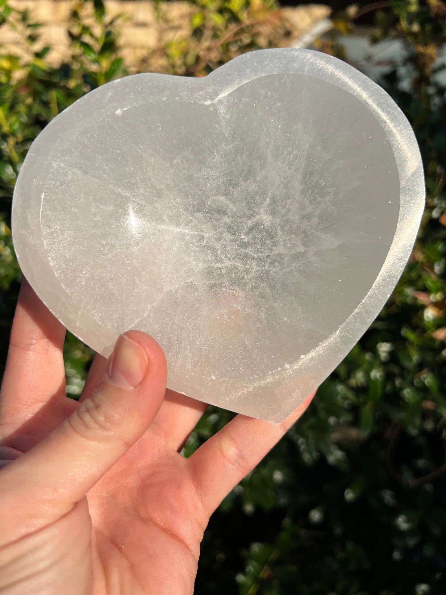 Selenite Heart Bowls