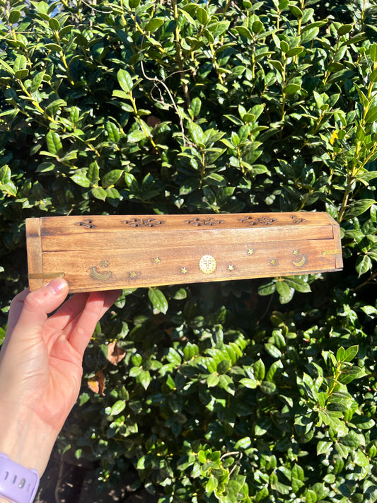Wooden Incense Burner Box
