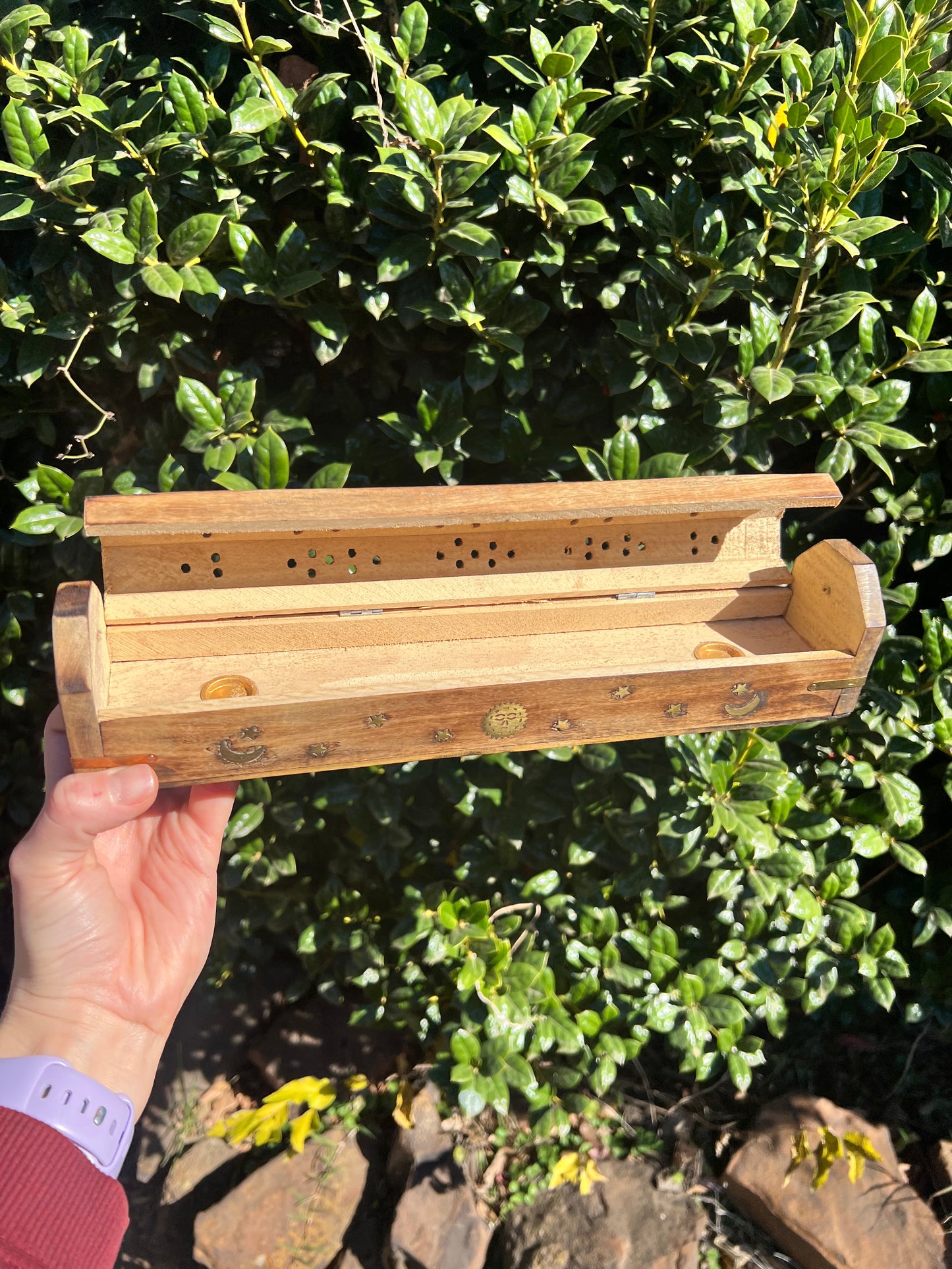 Wooden Incense Burner Box