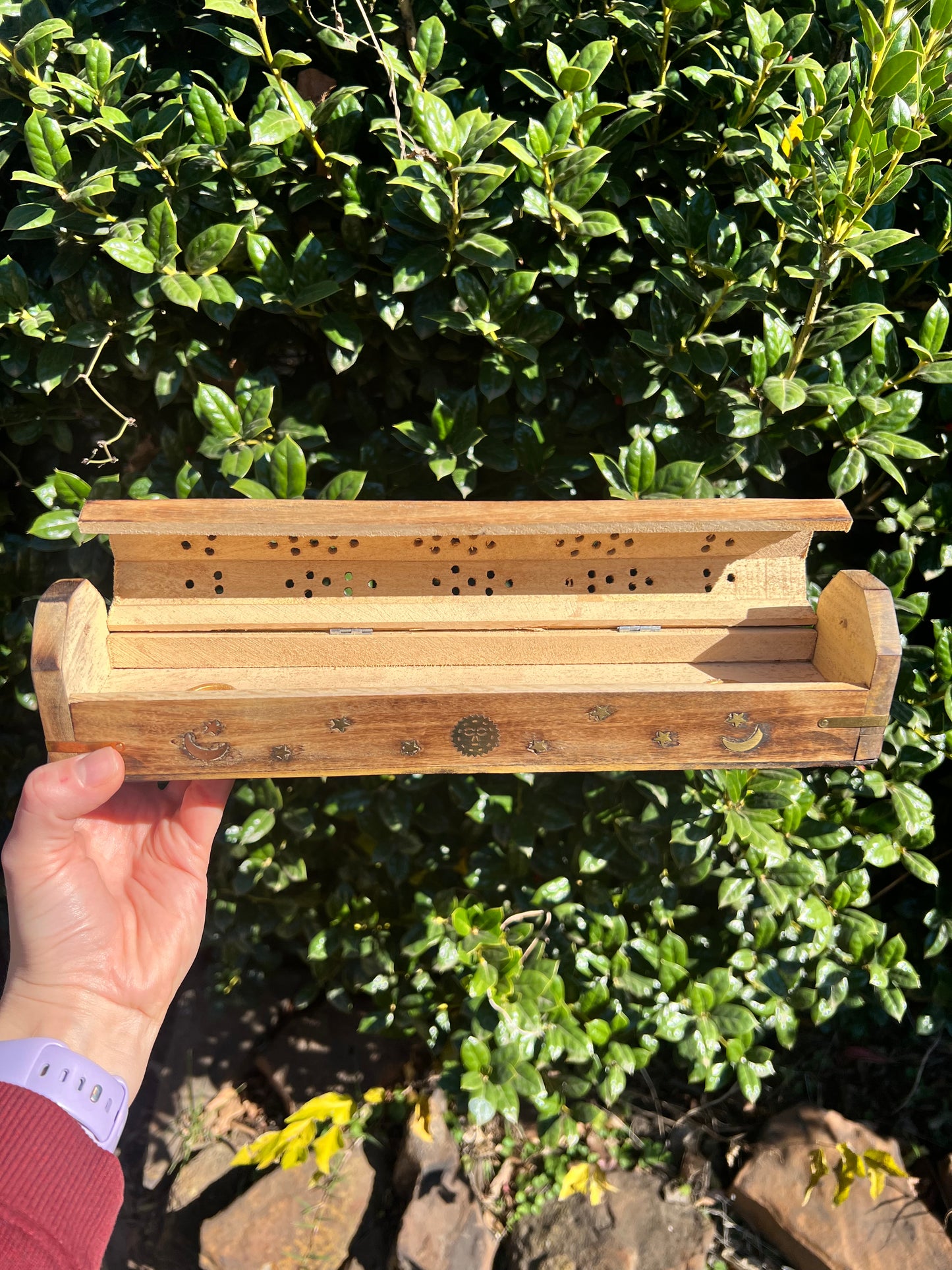 Wooden Incense Burner Box