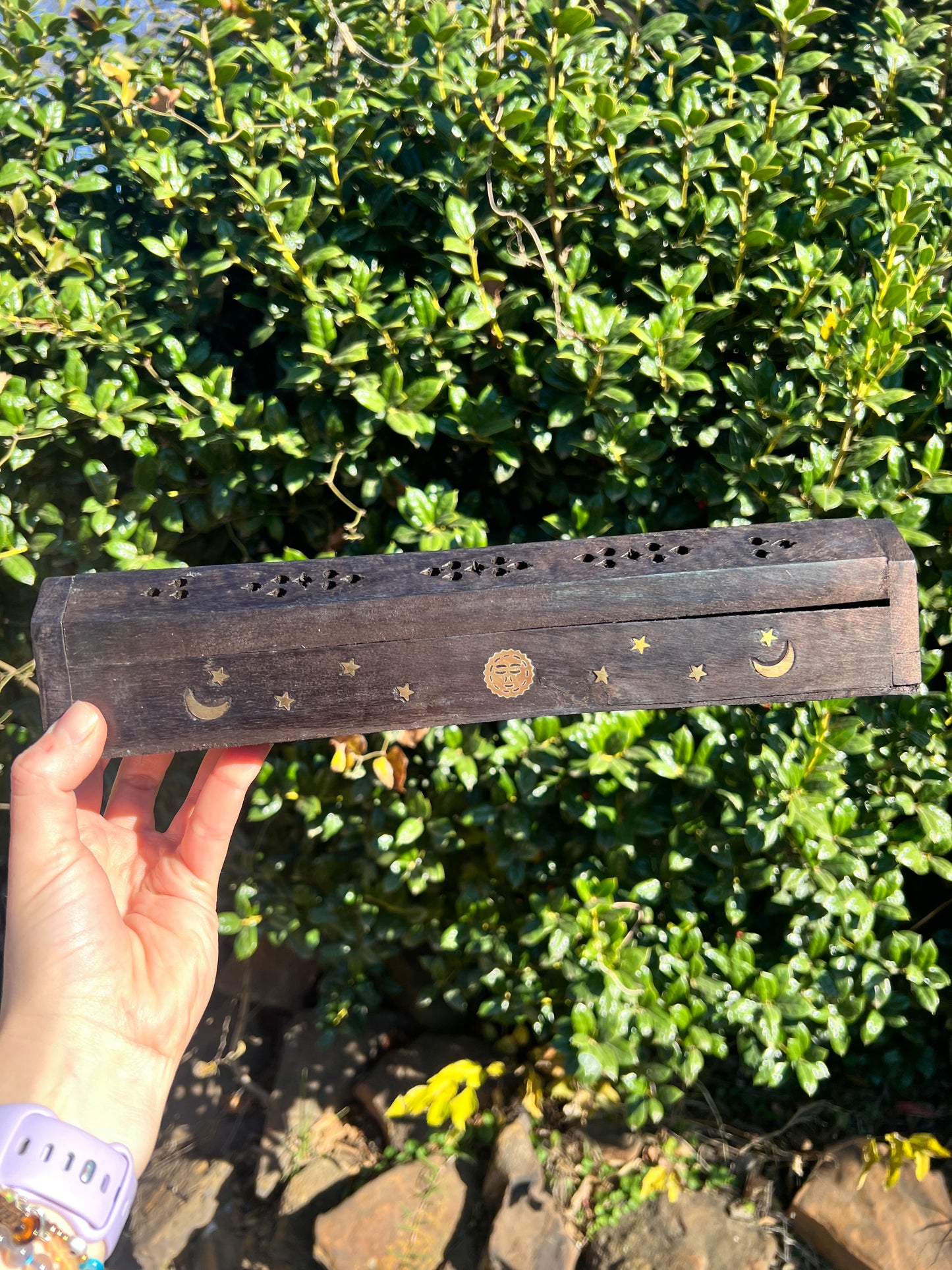 Wooden Incense Burner Box