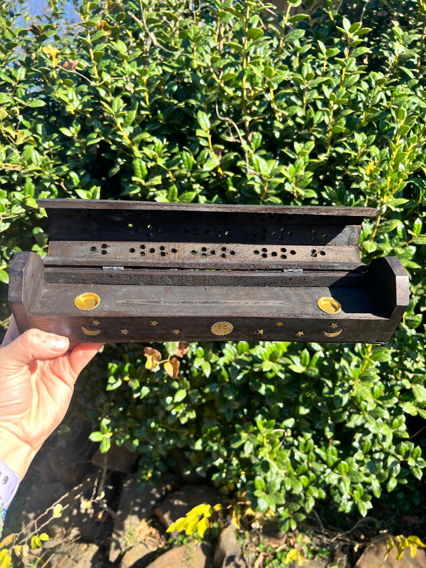 Wooden Incense Burner Box