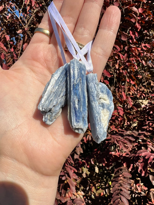Blue Kyanite Crystal Ornaments