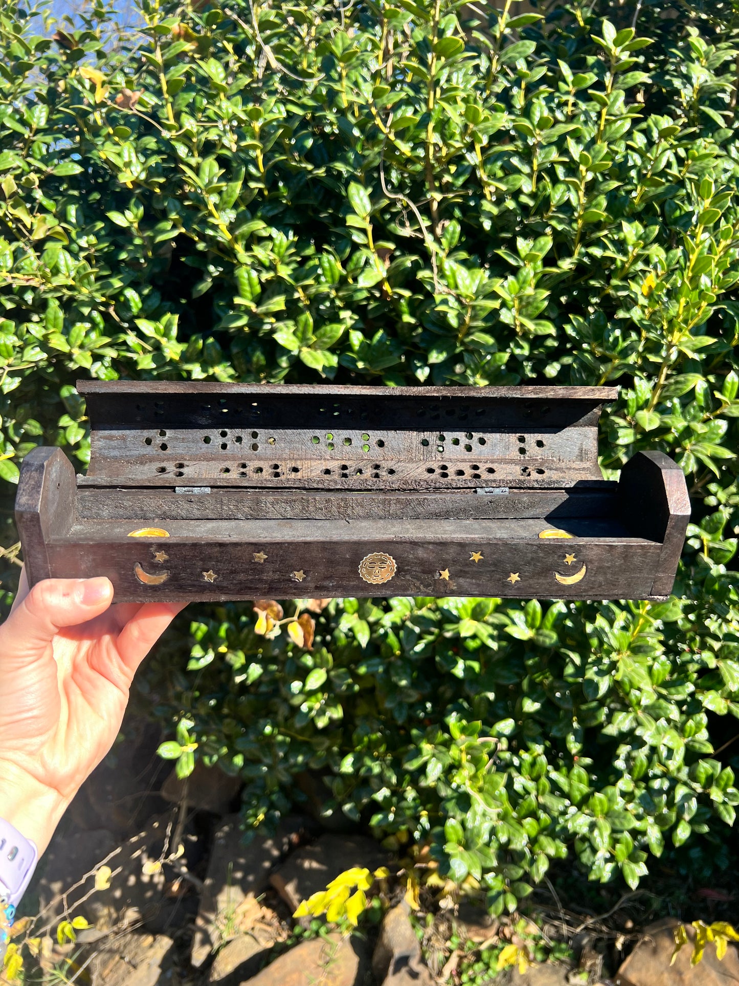 Wooden Incense Burner Box