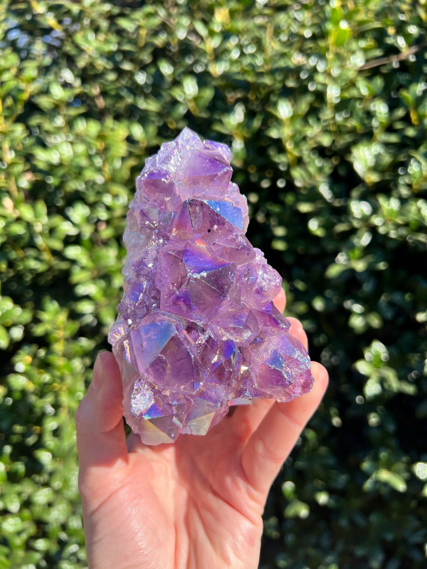 天使光环紫水晶自由形态