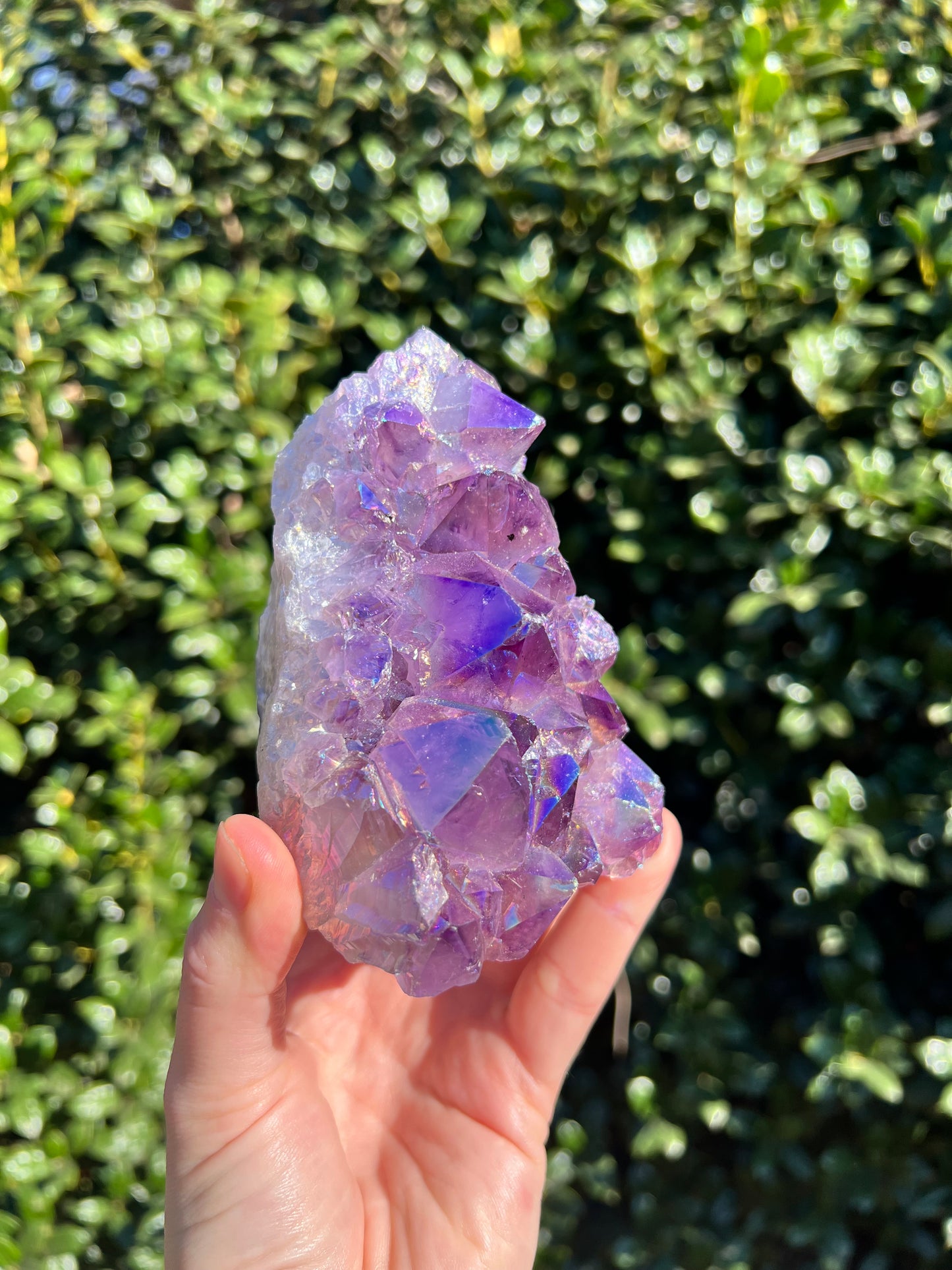 天使光环紫水晶自由形态