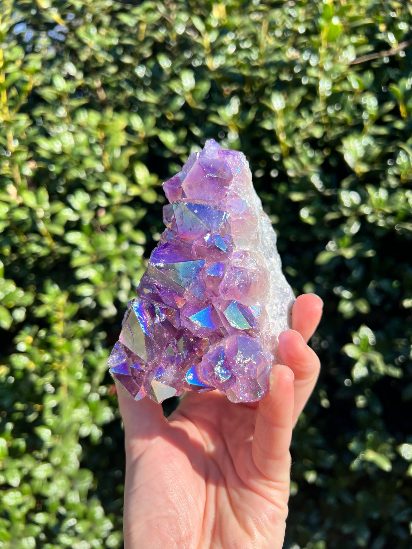 天使光环紫水晶自由形态