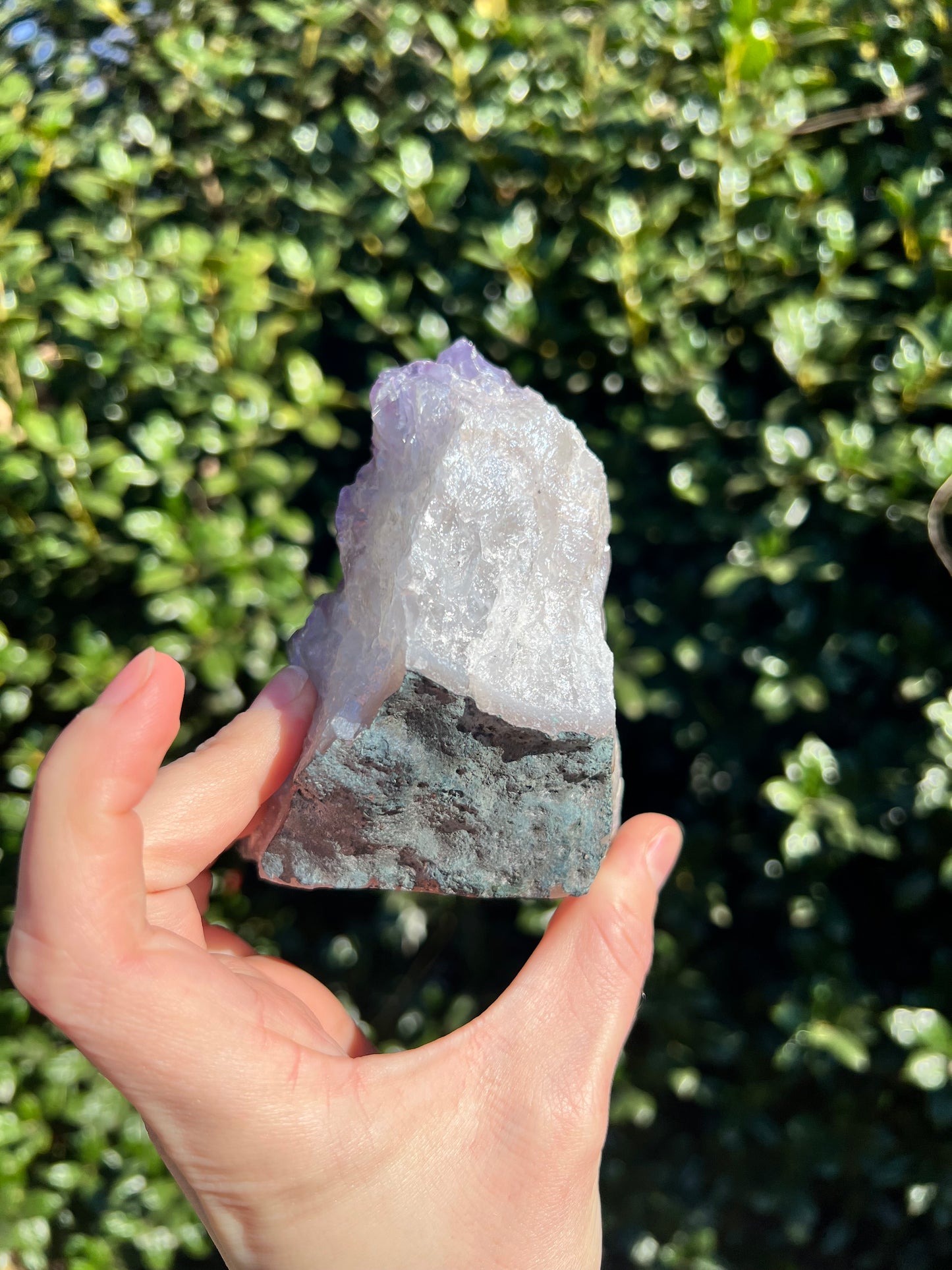 天使光环紫水晶自由形态