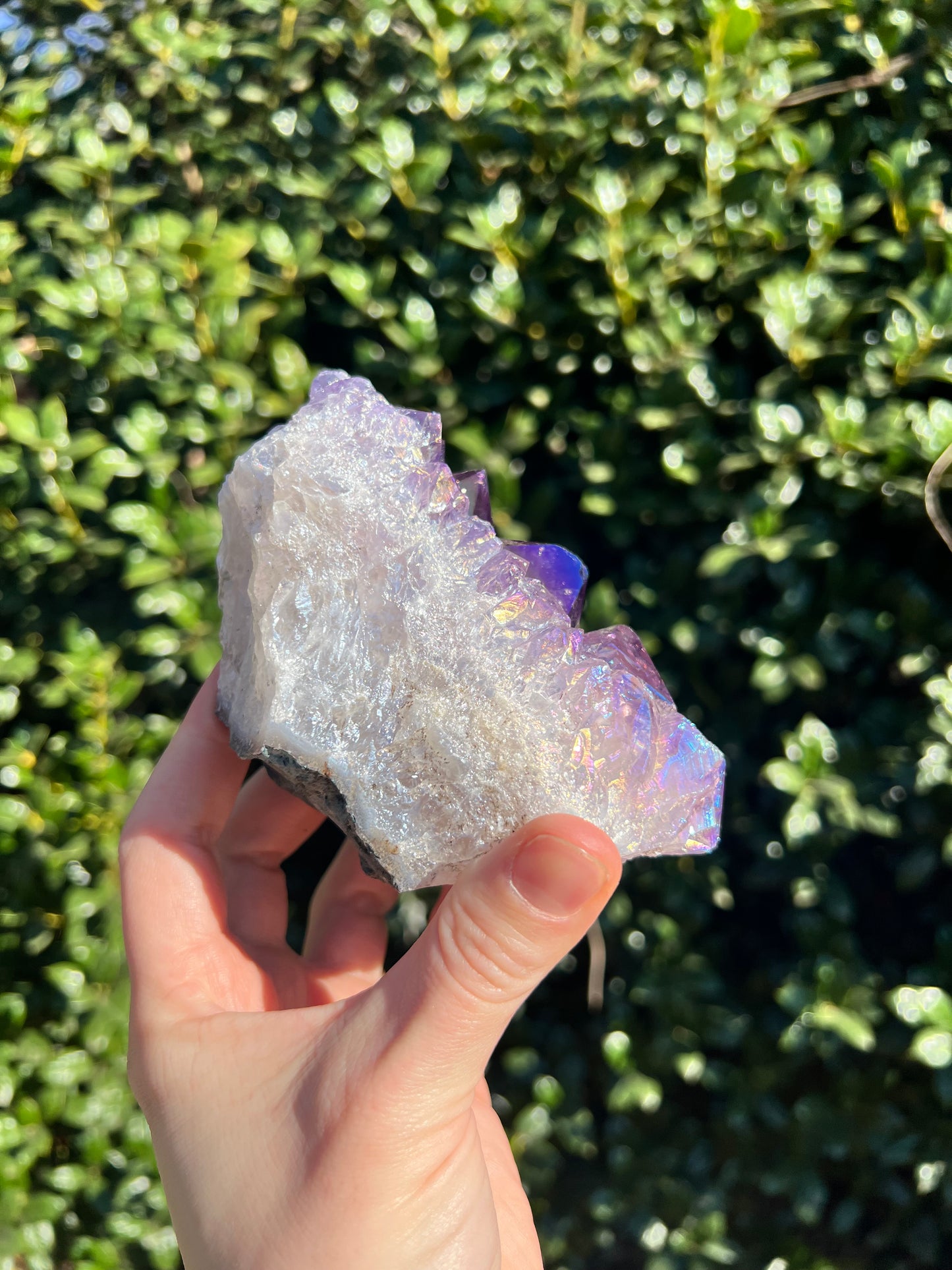 天使光环紫水晶自由形态