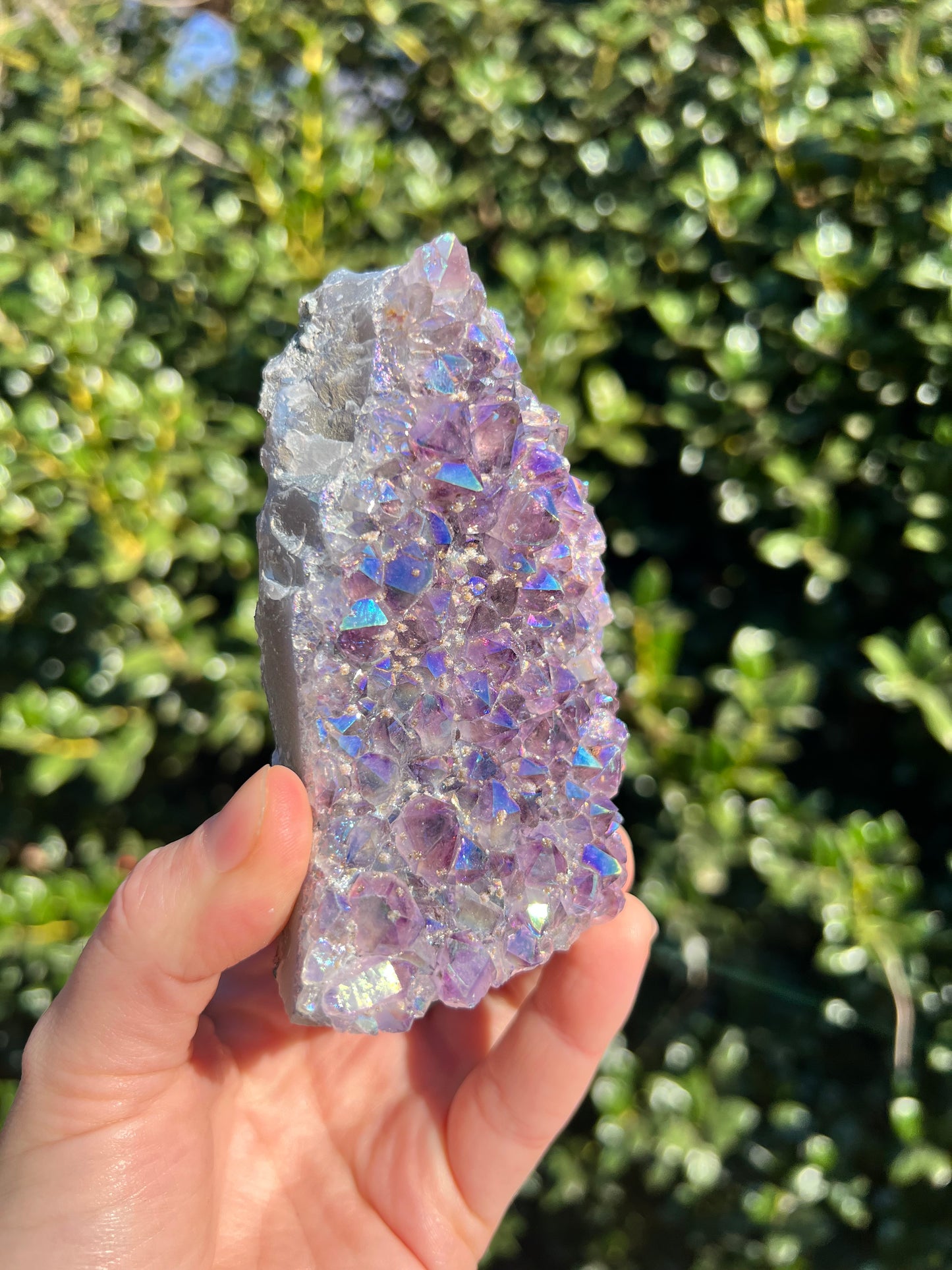 天使光环紫水晶自由形态