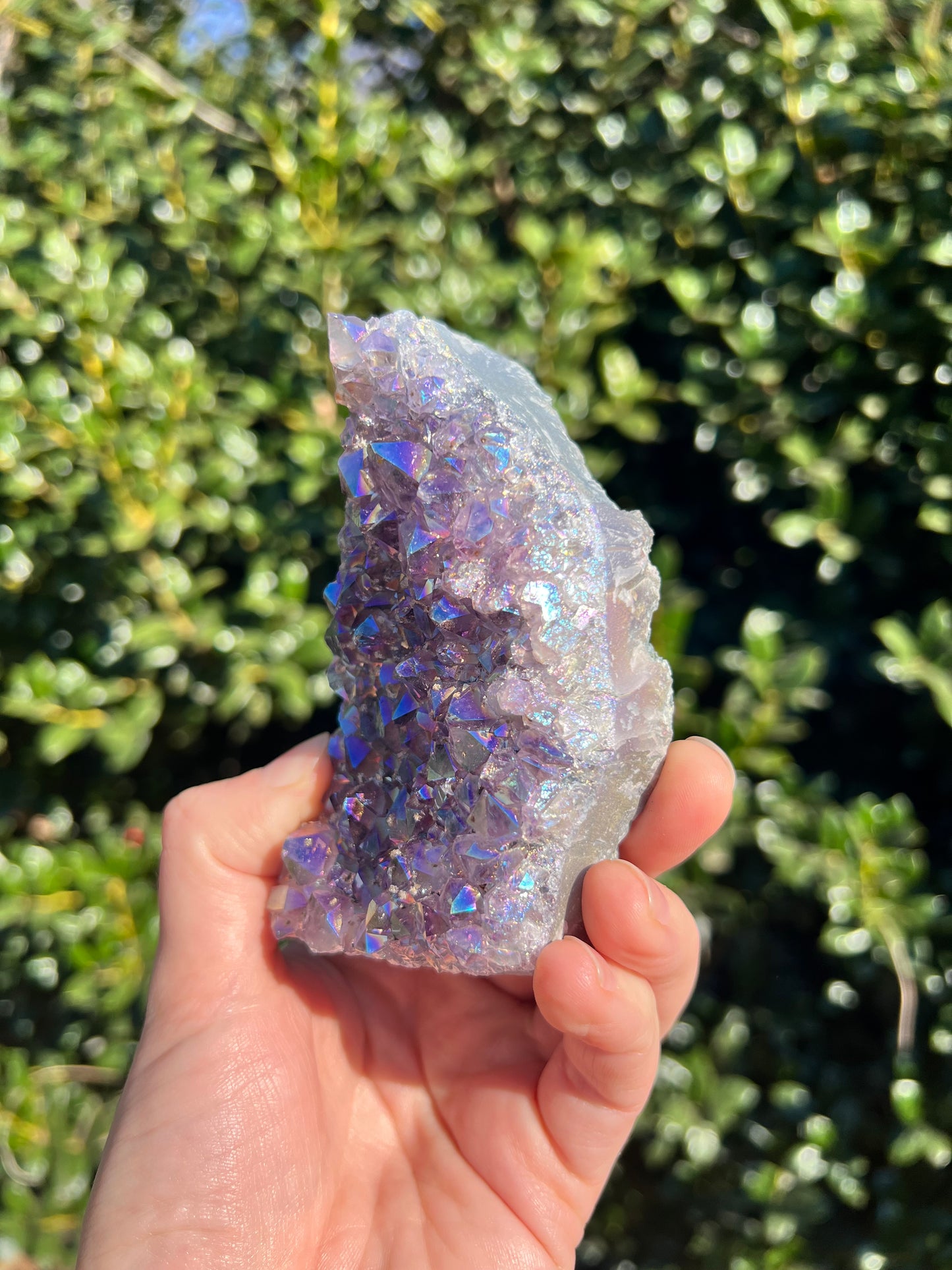 天使光环紫水晶自由形态