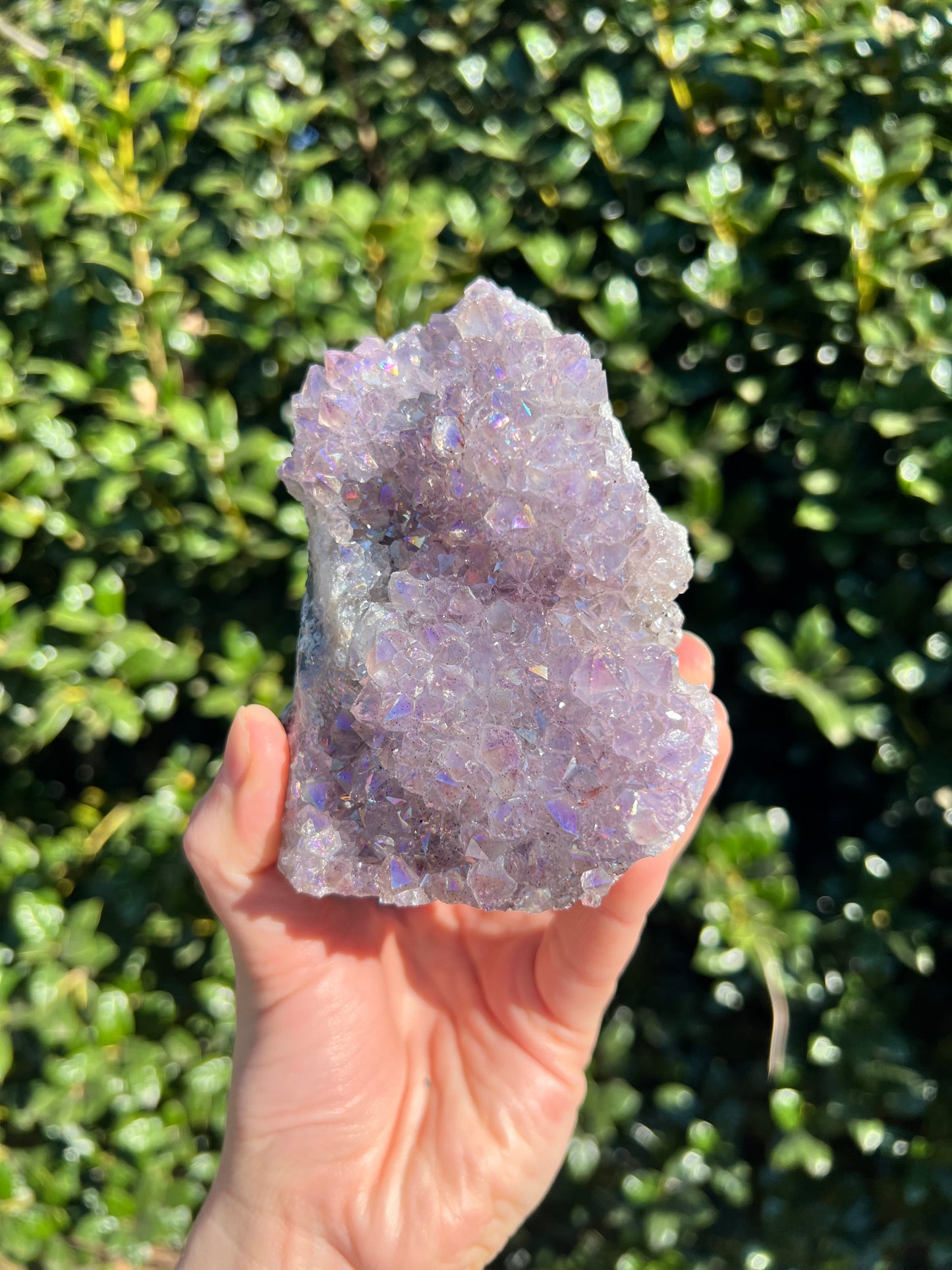 天使光环紫水晶自由形态